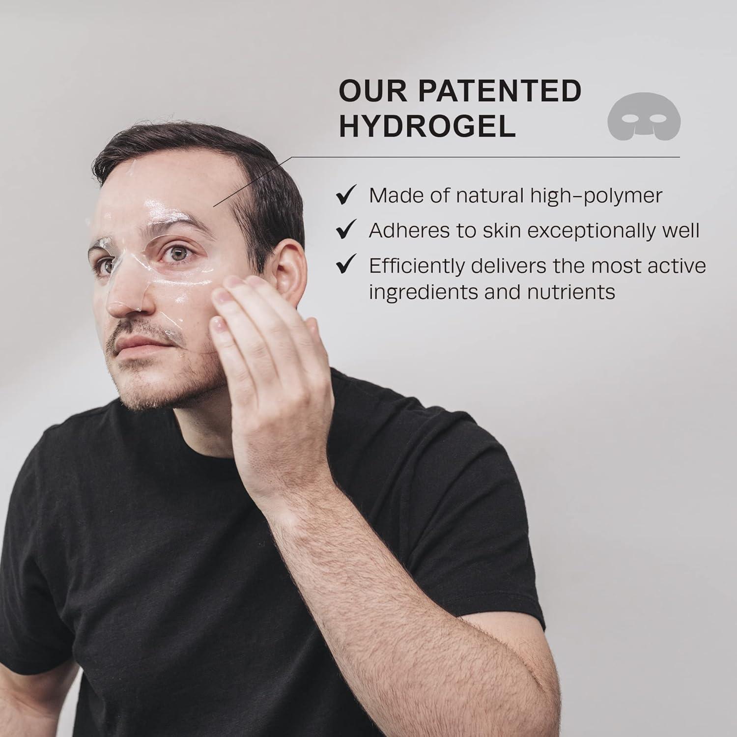 Mascarillas Faciales Hidrogel HommeFace para Hombres - 5 Unidades