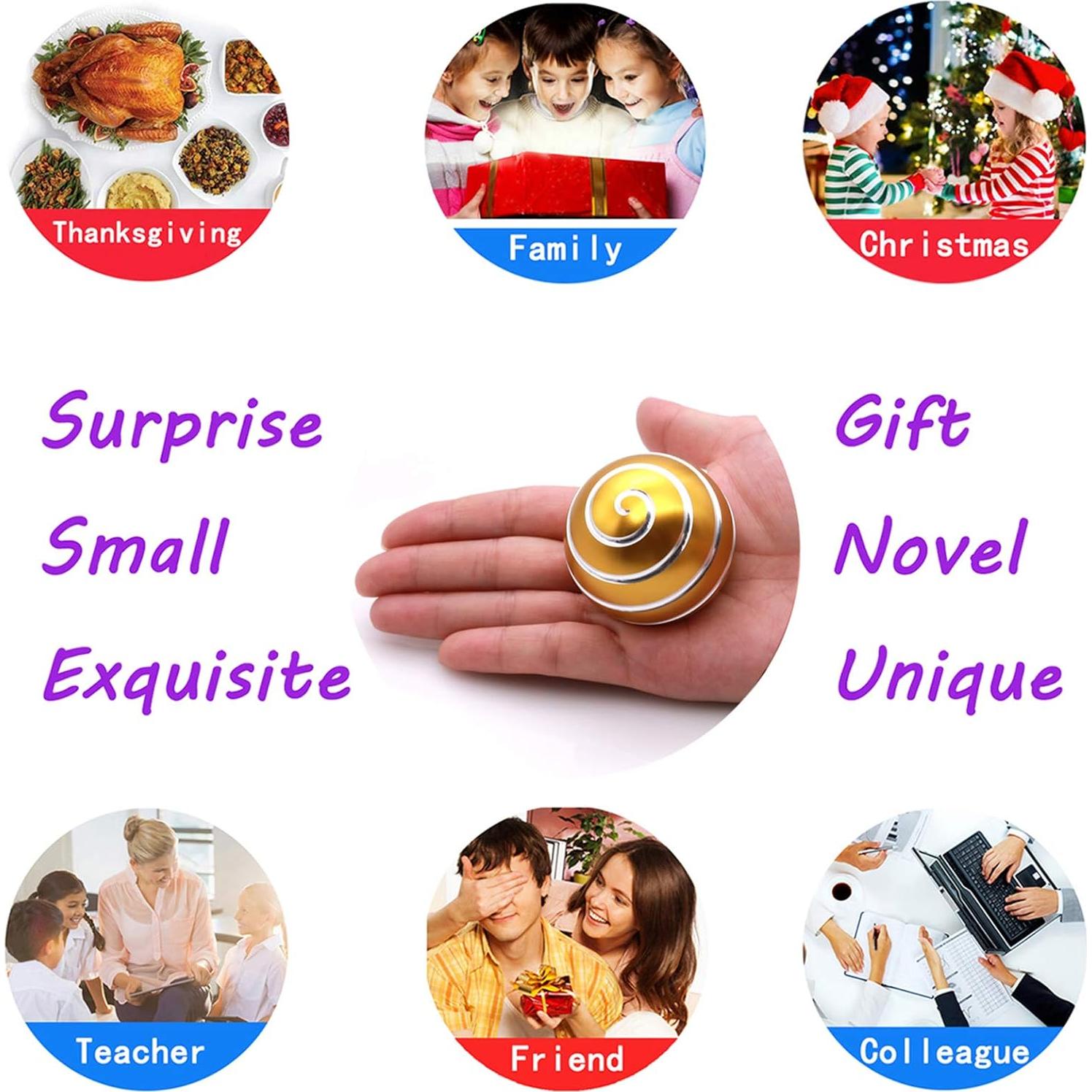 Juguete Cinético de Escritorio Samisoler Oro y Plata 4.83 cm