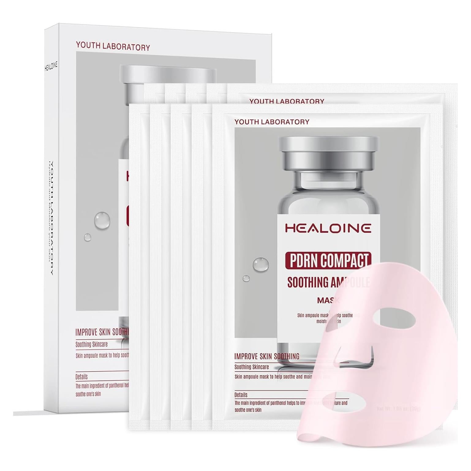 Mascarilla Facial de Colágeno PDRN HEALOINE 30g x 10ea
