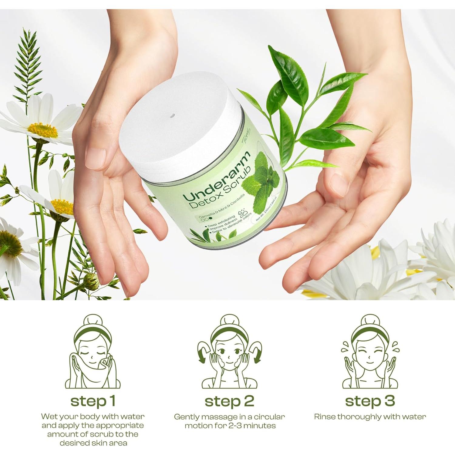 Exfoliante Detox para Axilas Jtopyrt con Menta y Centella