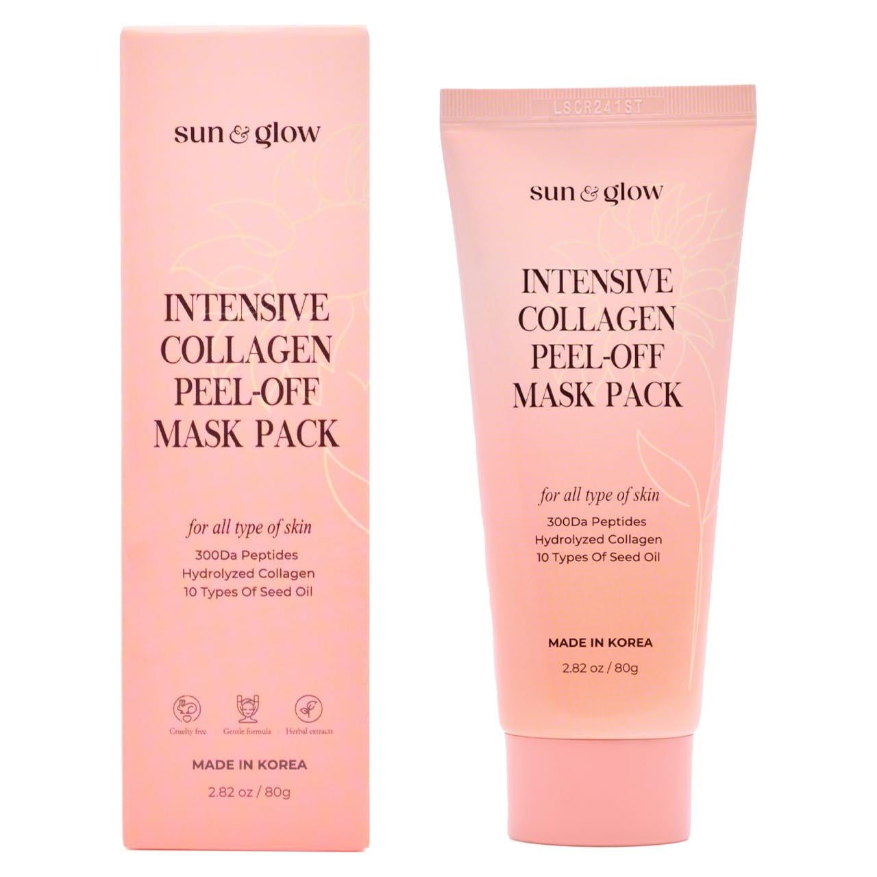 Mascarilla Peel-Off SUN & GLOW Colágeno Hidrolizado 80g