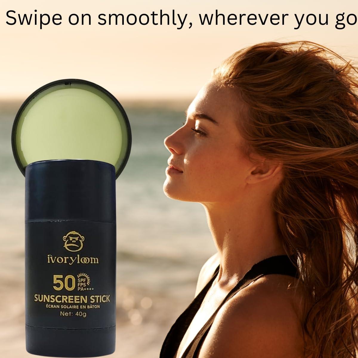 Protector Solar Bastón Ivoryloom SPF 50 - 40g | Orgánico