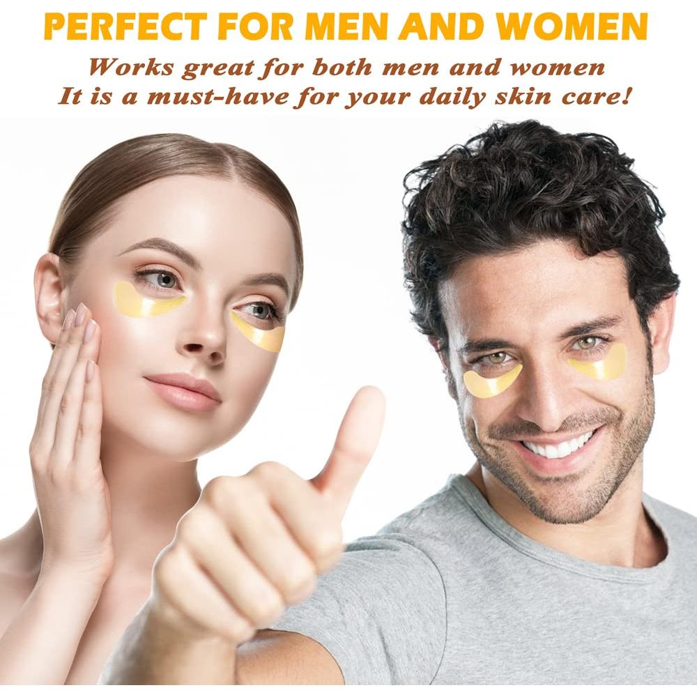 Mascarilla de Ojos de Oro 24K Devimic - 30 Pares Hidratantes