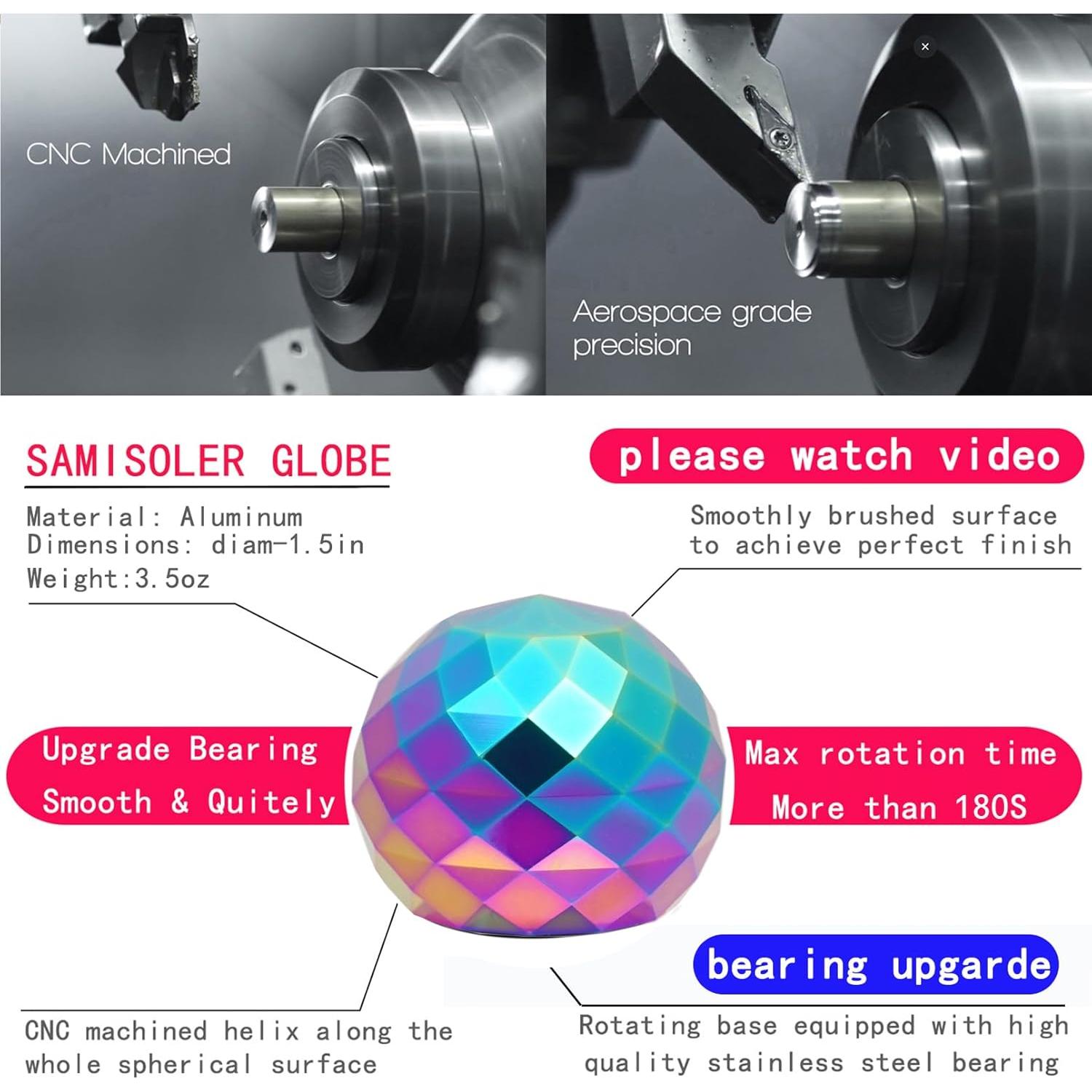 Juguete Cinético de Escritorio Samisoler 3,81 cm Alivio Estrés