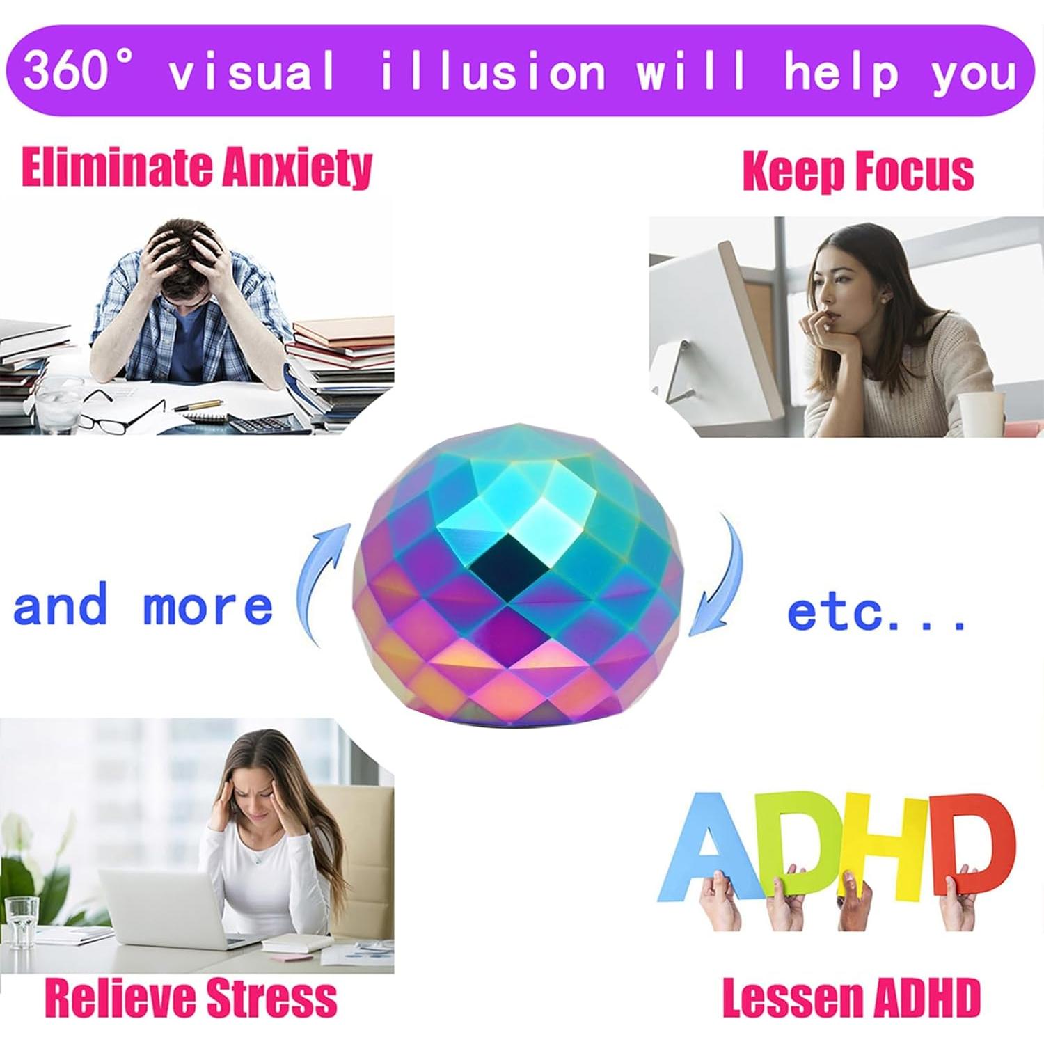 Juguete Cinético de Escritorio Samisoler 3,81 cm Alivio Estrés