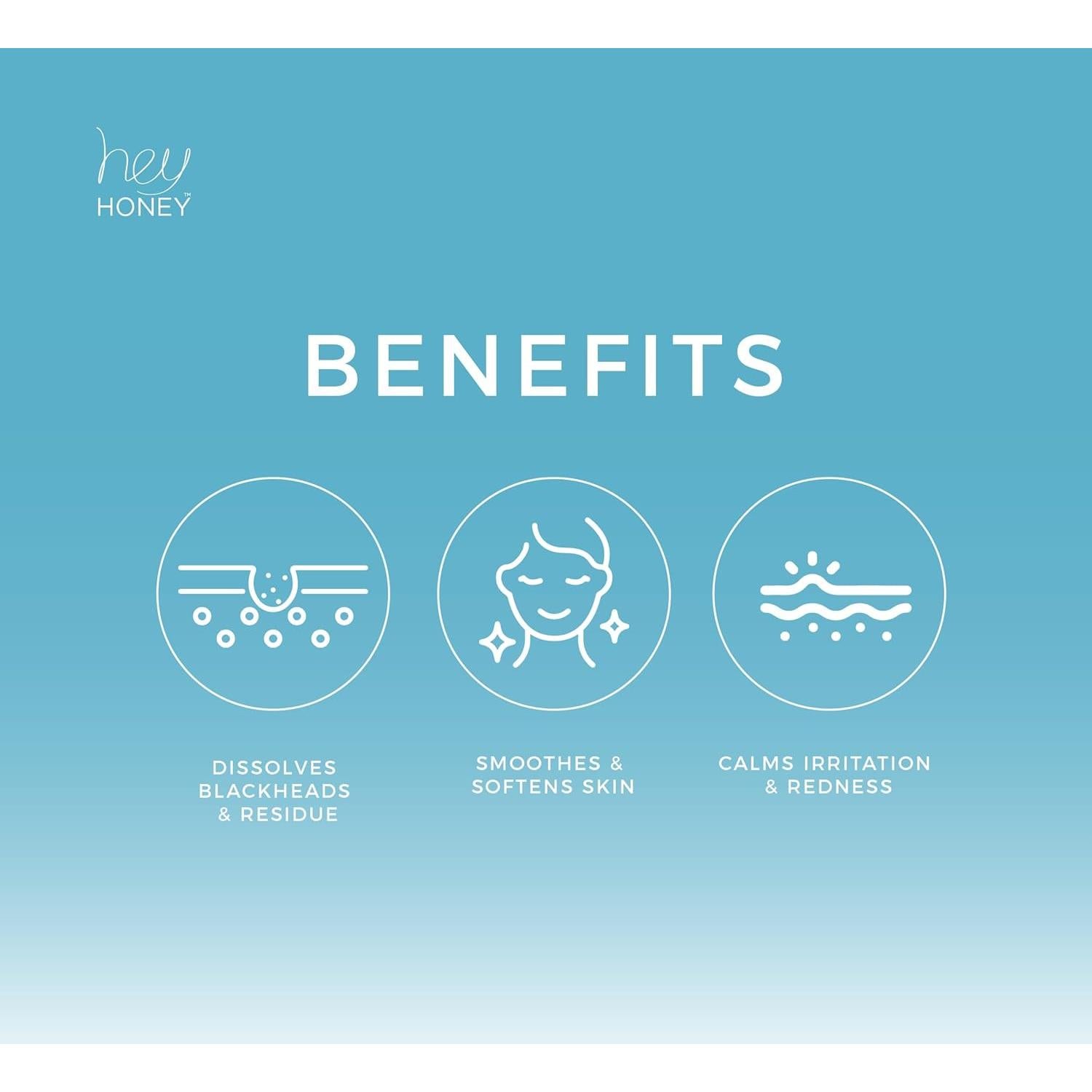 Gel Limpiador Profundo Hey Honey Be Clear 76.5 g - Control de Acné