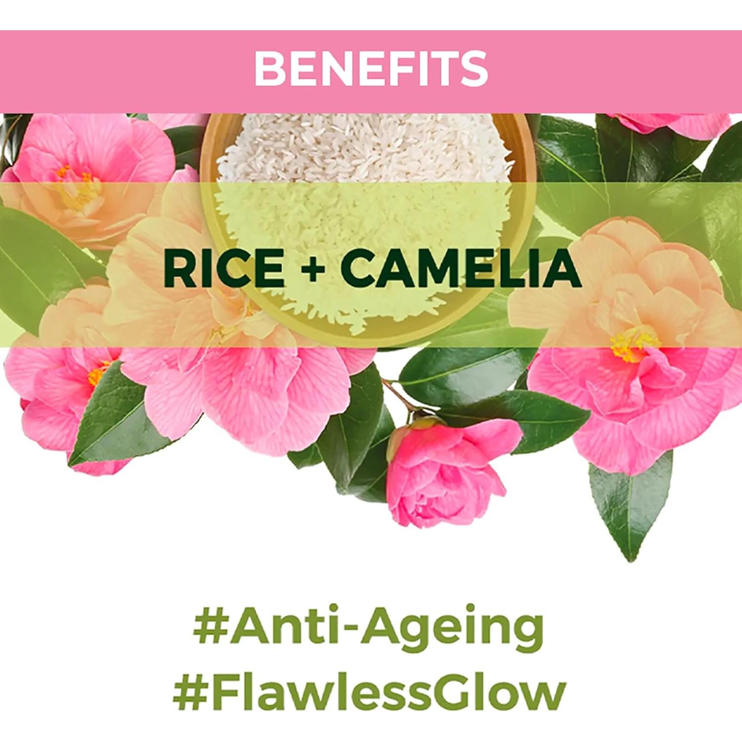 Mascarilla Facial Hidratante Nykaa Naturals Arroz Camelia 19g