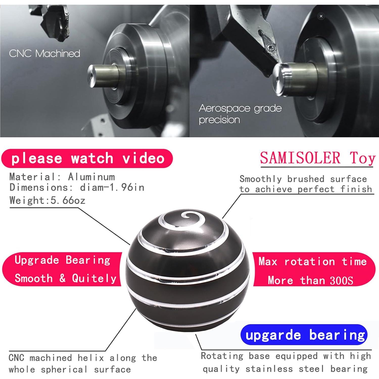 Juguete Cinético de Escritorio Samisoler 4.83 cm Alivio Estrés