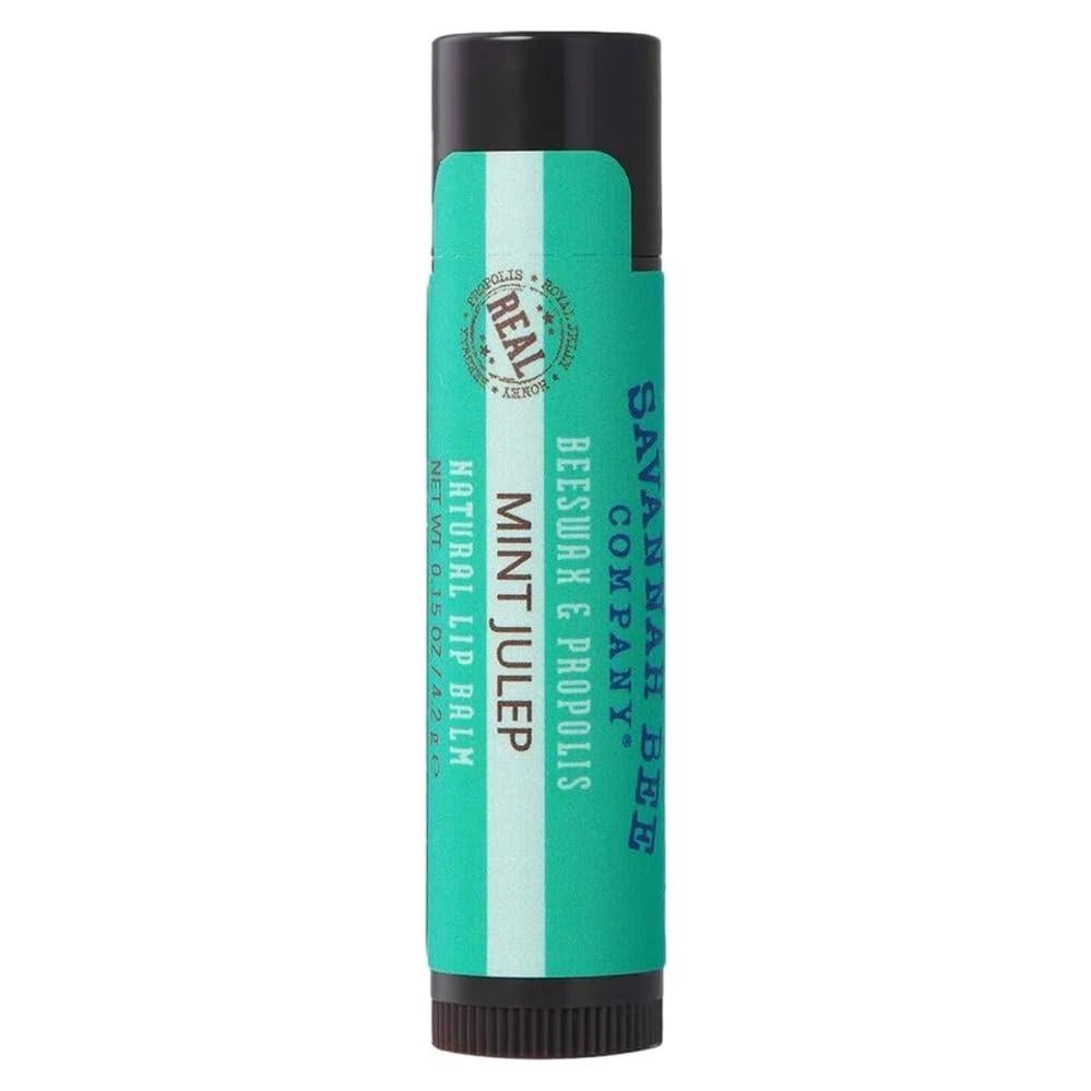 Bálsamo Labial Orgánico Savannah Bee Company Menta Julep 4 Unidades