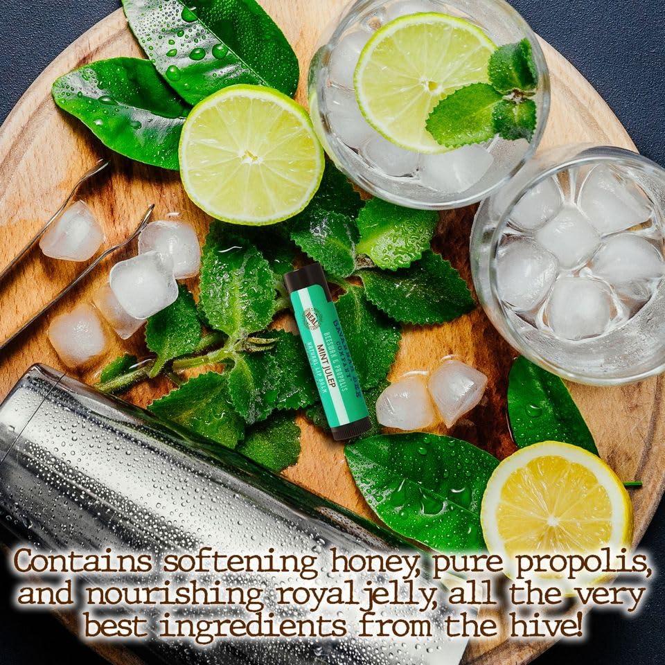 Bálsamo Labial Orgánico Savannah Bee Company Menta Julep 4 Unidades