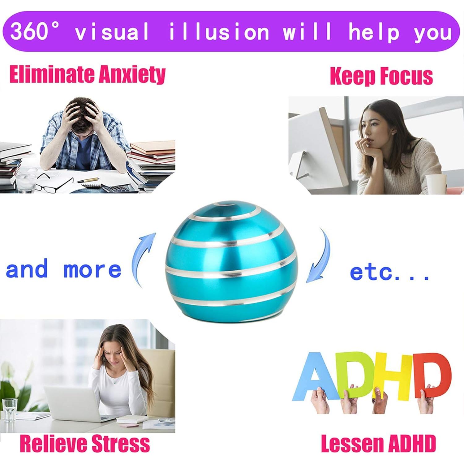 Juguete Cinético Antiestrés Samisoler Azul 4.83 cm