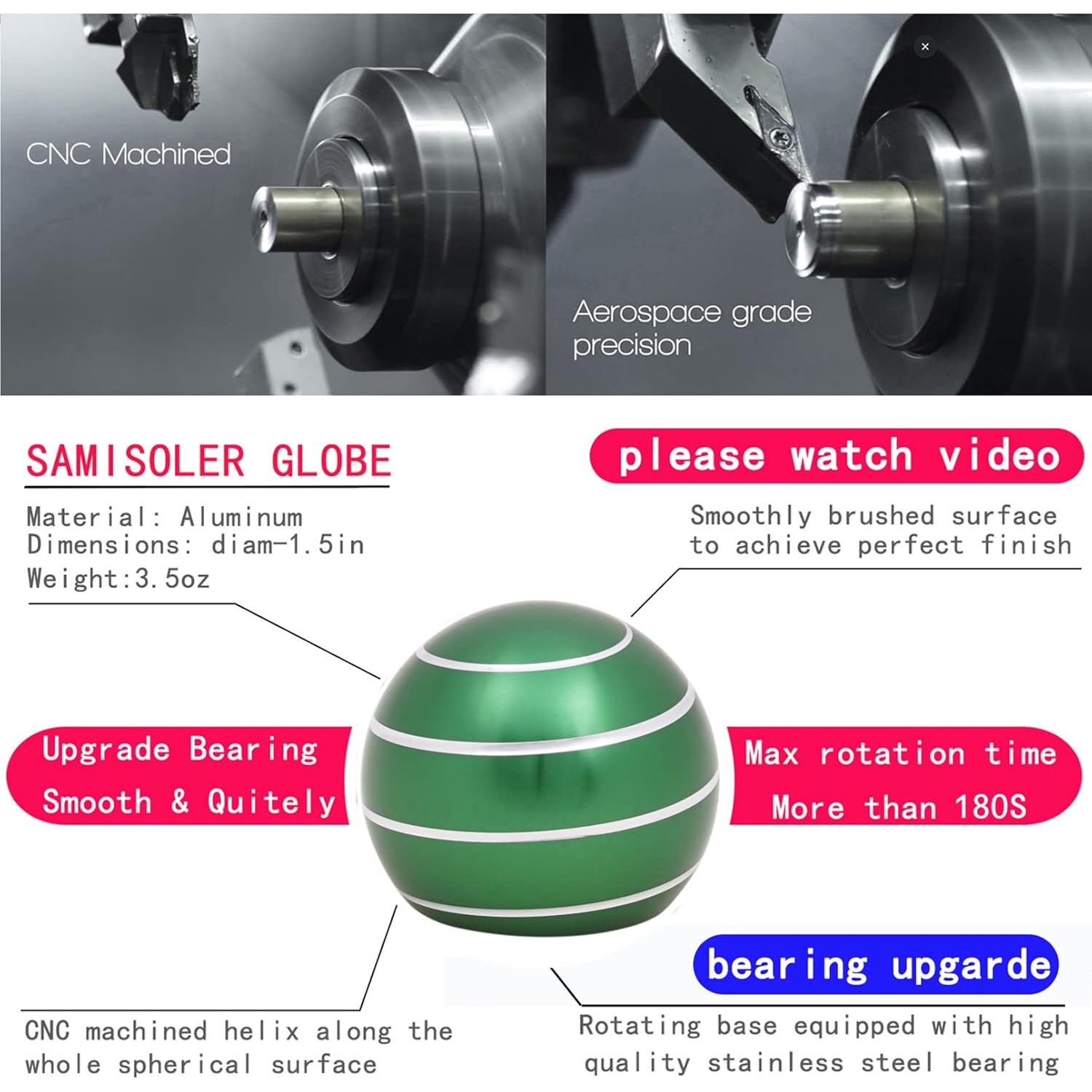 Juguete Cinético Samisoler 3.81 cm Alivio Estrés Verde