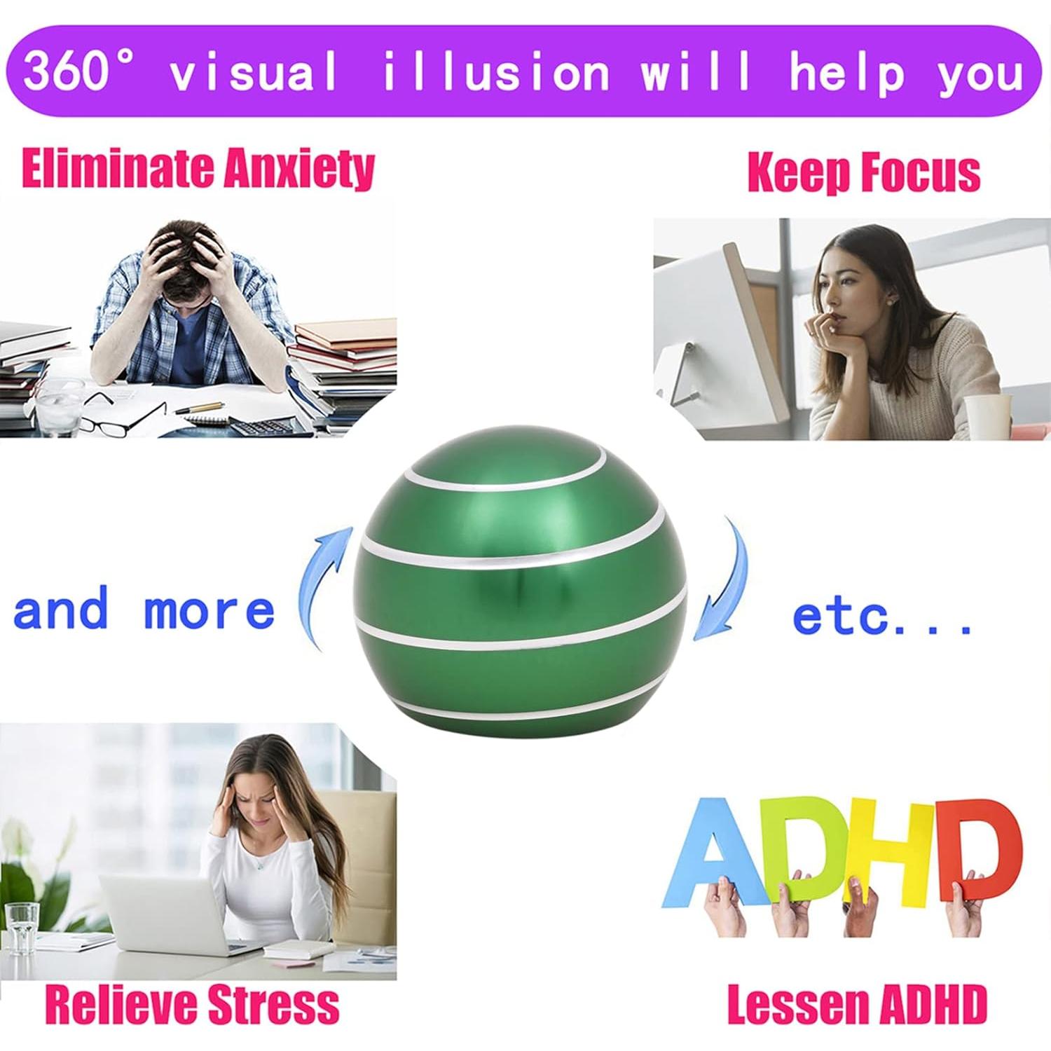 Juguete Cinético Samisoler 3.81 cm Alivio Estrés Verde