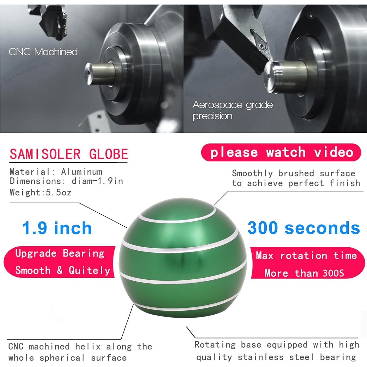 Juguete Cinético de Escritorio Samisoler Verde 4.83 cm Alivio Estrés