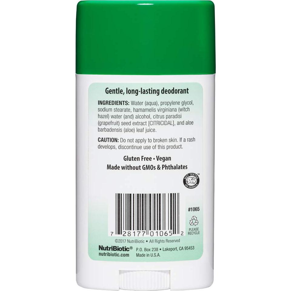 Desodorante Sin Fragancia NutriBiotic 74g Stick Vegano