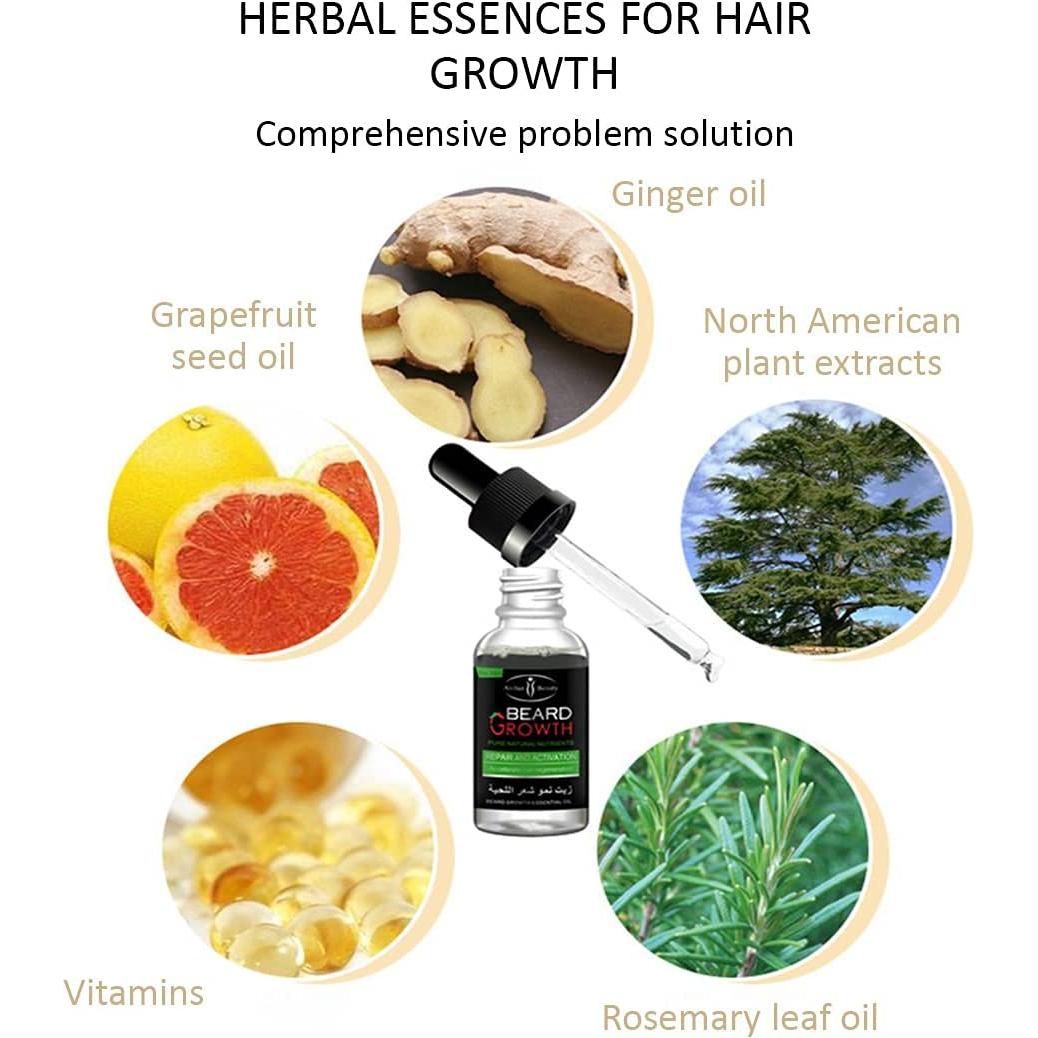 Aceite para Barba AICHUN BEAUTY 30ml - Nutrientes Naturales