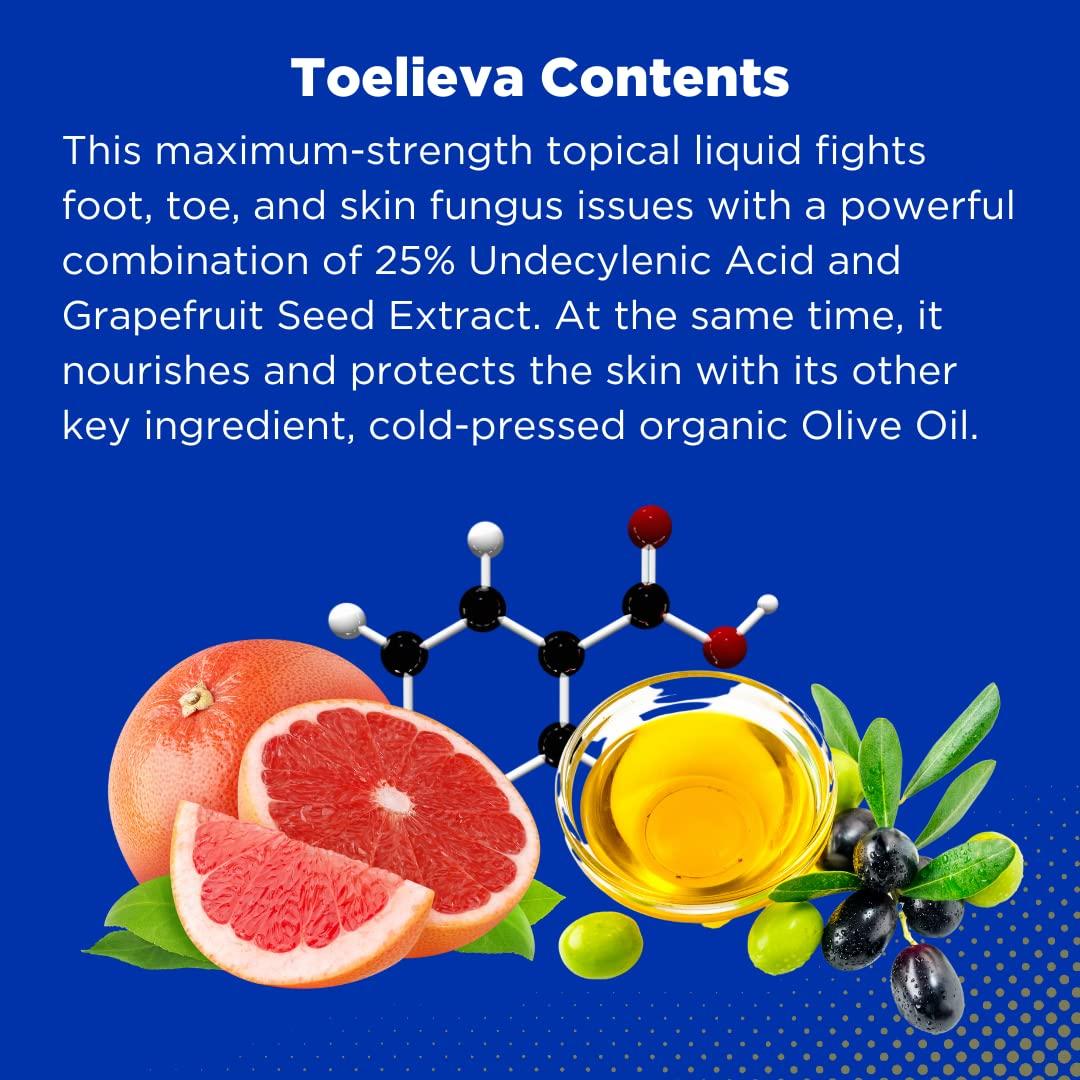 Toelieva Antifúngico Líquido Baar - 59 ml - 25% Ácido Undecilénico