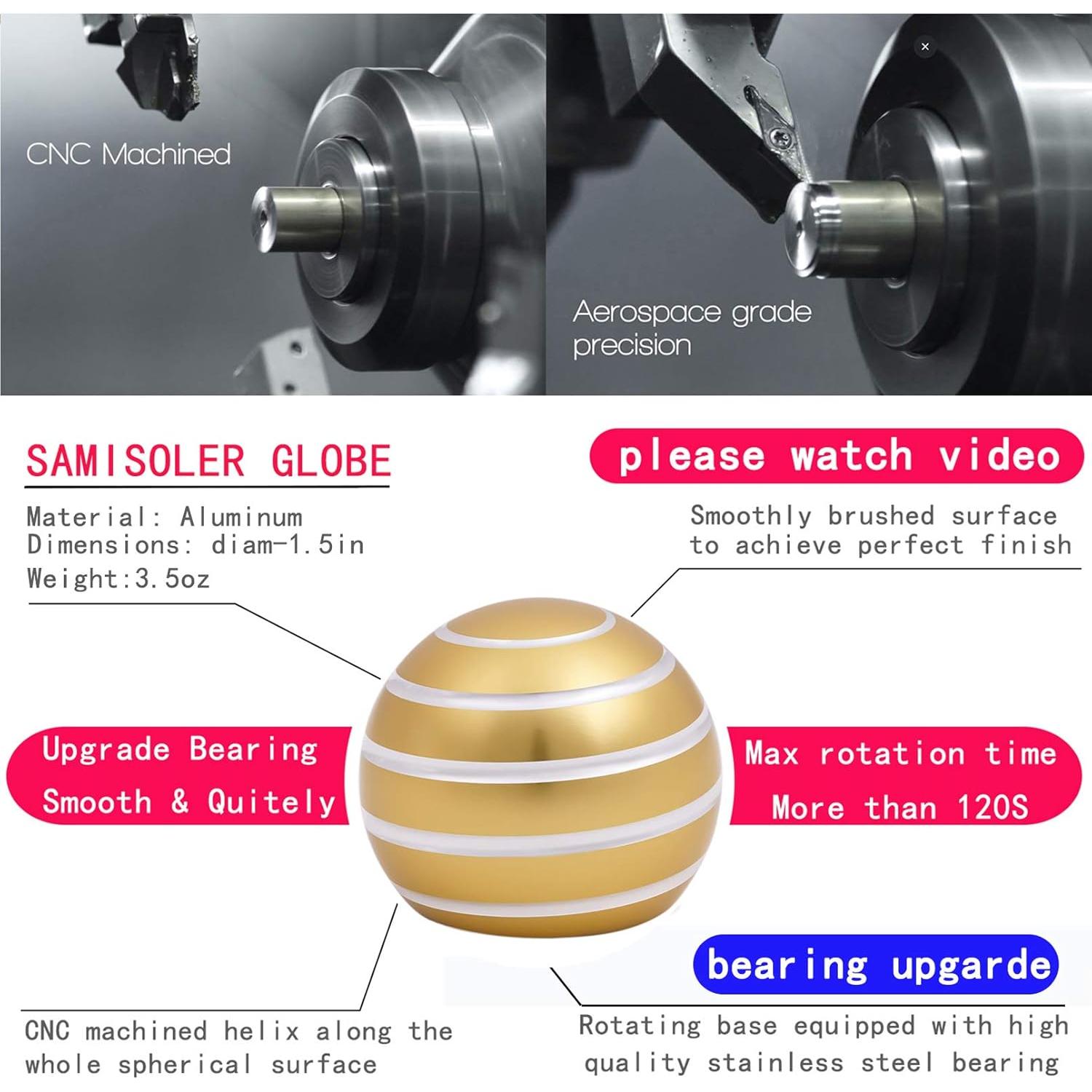 Juguete Cinético de Escritorio Samisoler 3,81 cm Alivio Estrés
