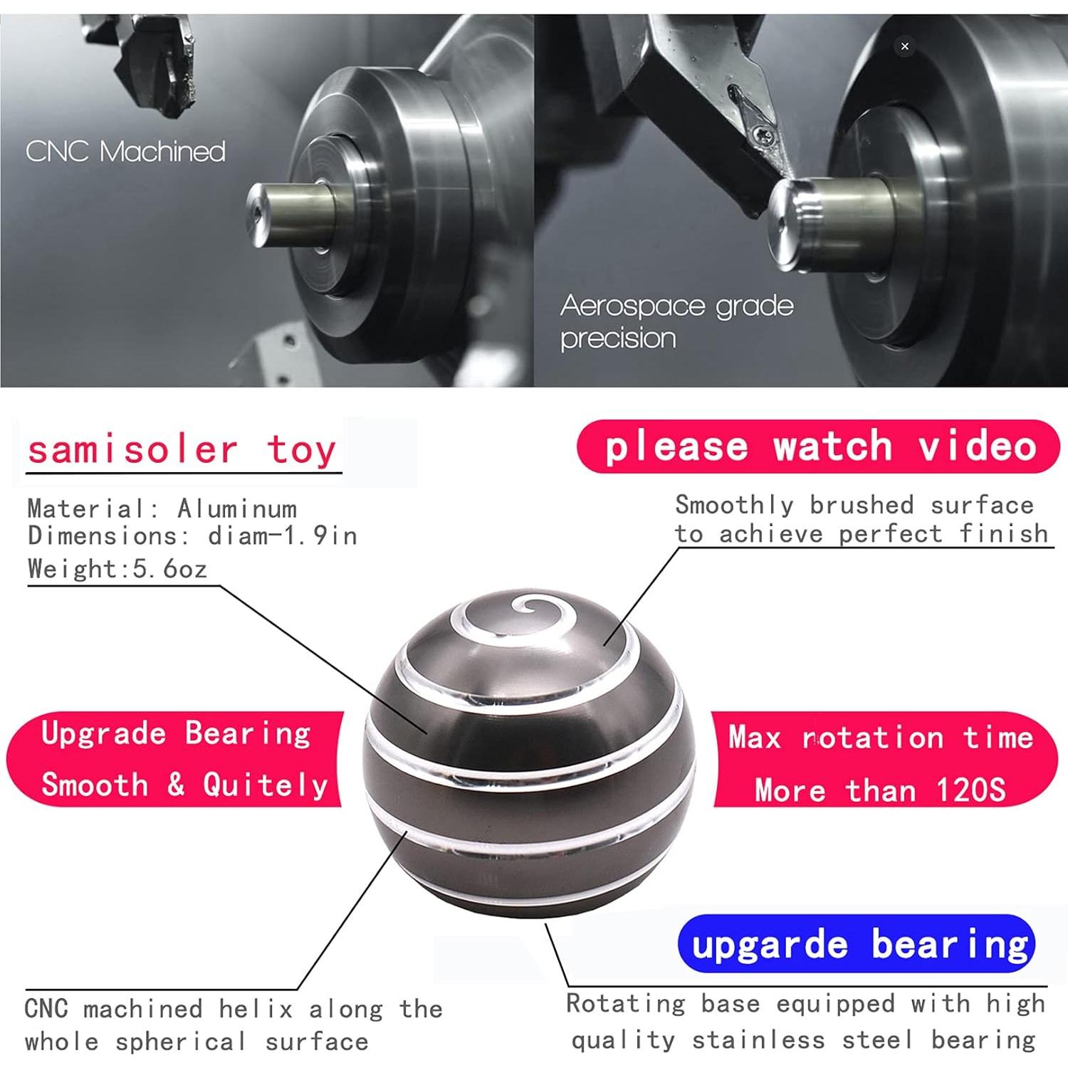 Juguete Cinético de Escritorio Samisoler 4.83 cm Alivio Estrés
