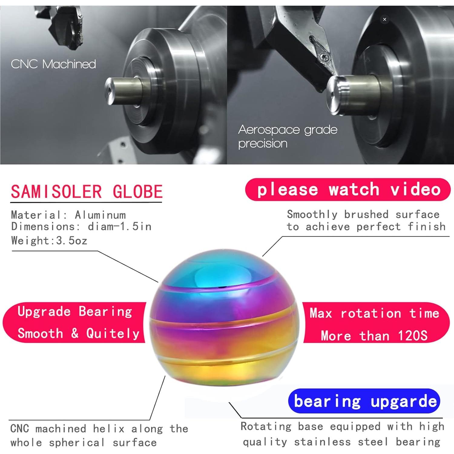 Juguete Cinético de Escritorio Samisoler 3,81 cm Alivio Estrés