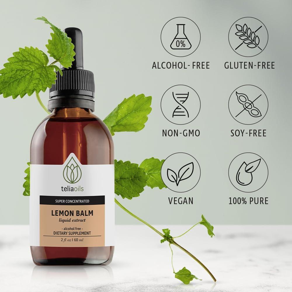 Extracto Líquido de Melisa Teliaoils 60 ml - Vegano y Sin Gluten
