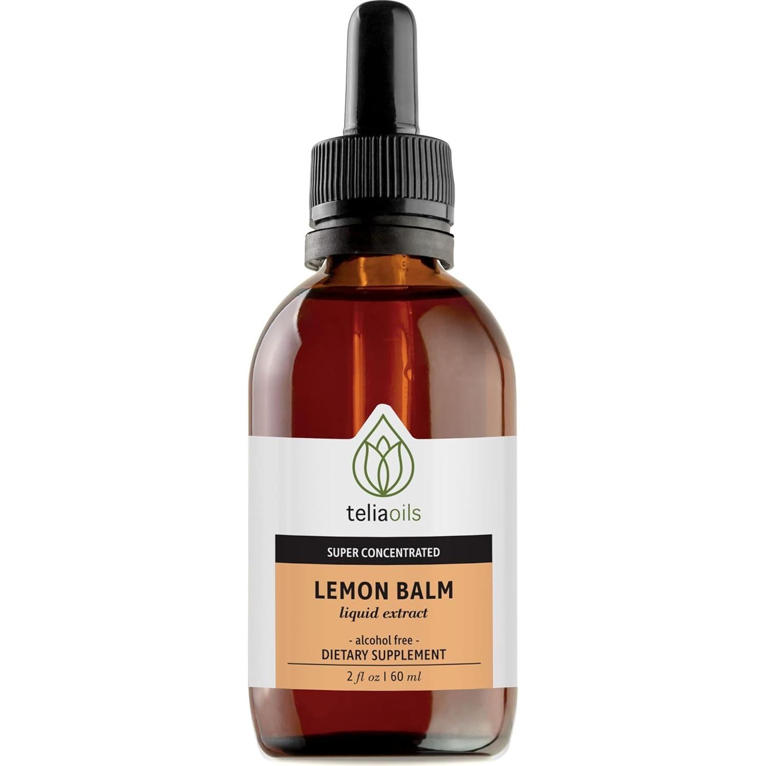 Extracto Líquido de Melisa Teliaoils 60 ml - Vegano y Sin Gluten