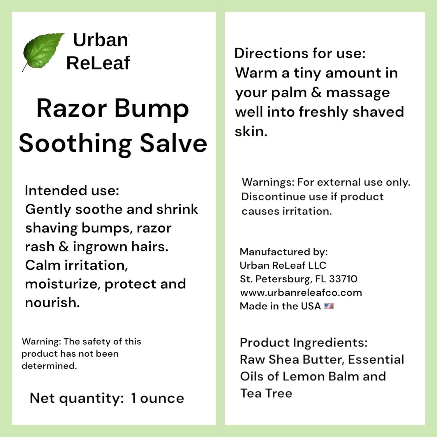 Bálsamo Calmante Urban ReLeaf 28.35 g - 100% Natural y Vegano
