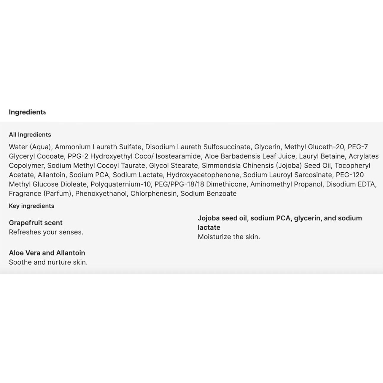 Jabón Corporal Líquido Nu Skin 500 ml Hidratante Pomelo