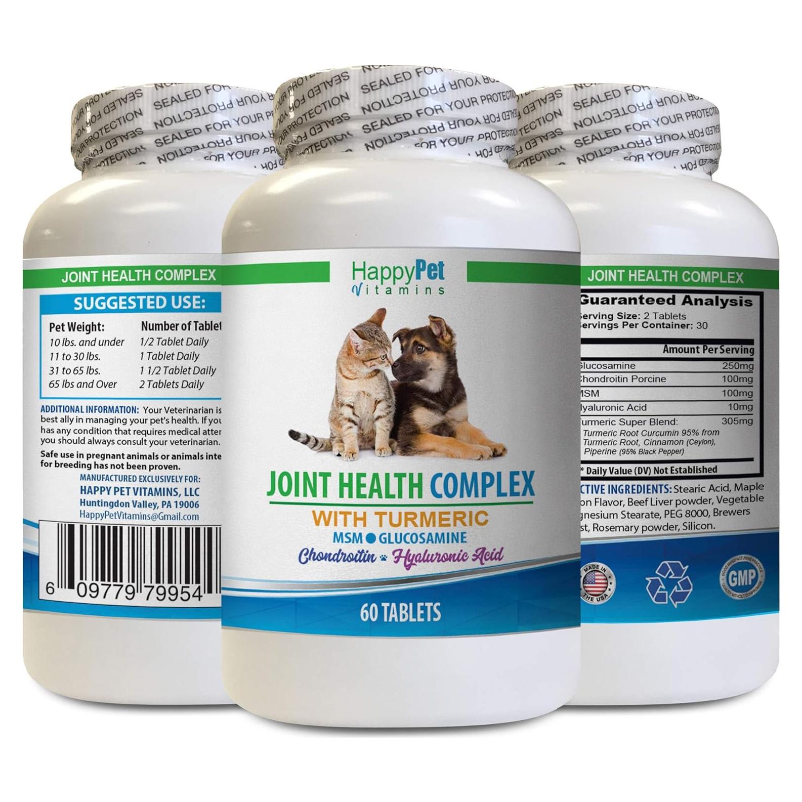 Suplemento Salud Articular para Perros y Gatos - Happy Pet - 60 Tabletas