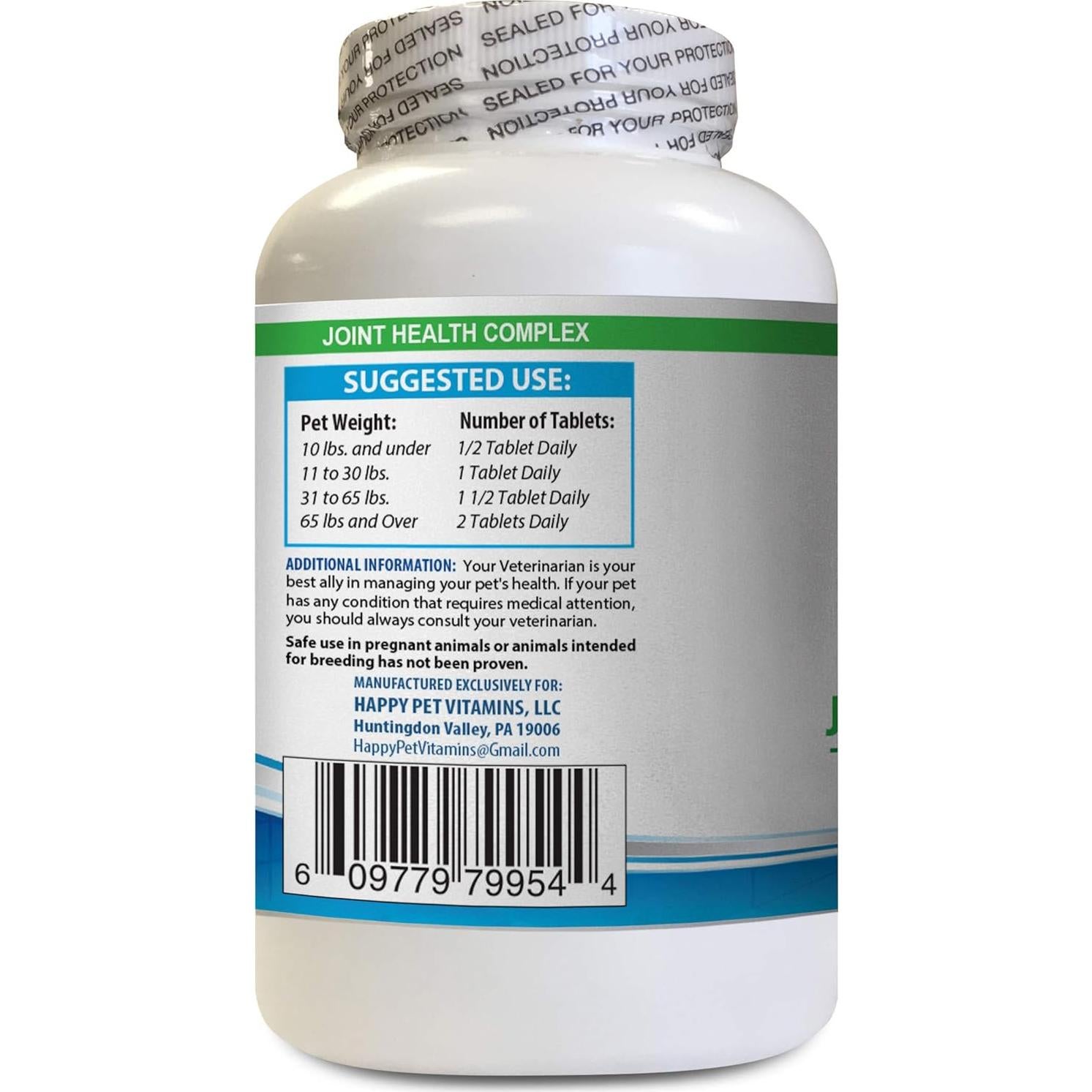 Suplemento Salud Articular para Perros y Gatos - Happy Pet - 60 Tabletas