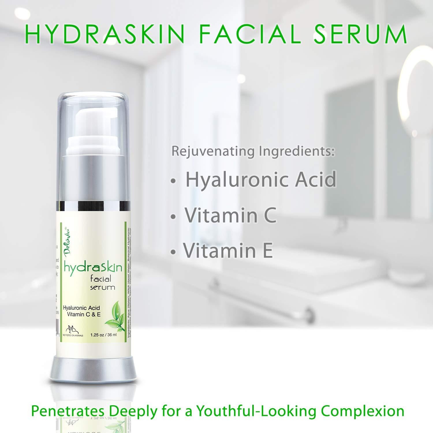 Suero Facial Vitamina C Deluvia 42g - Hidratante Ácido Hialurónico