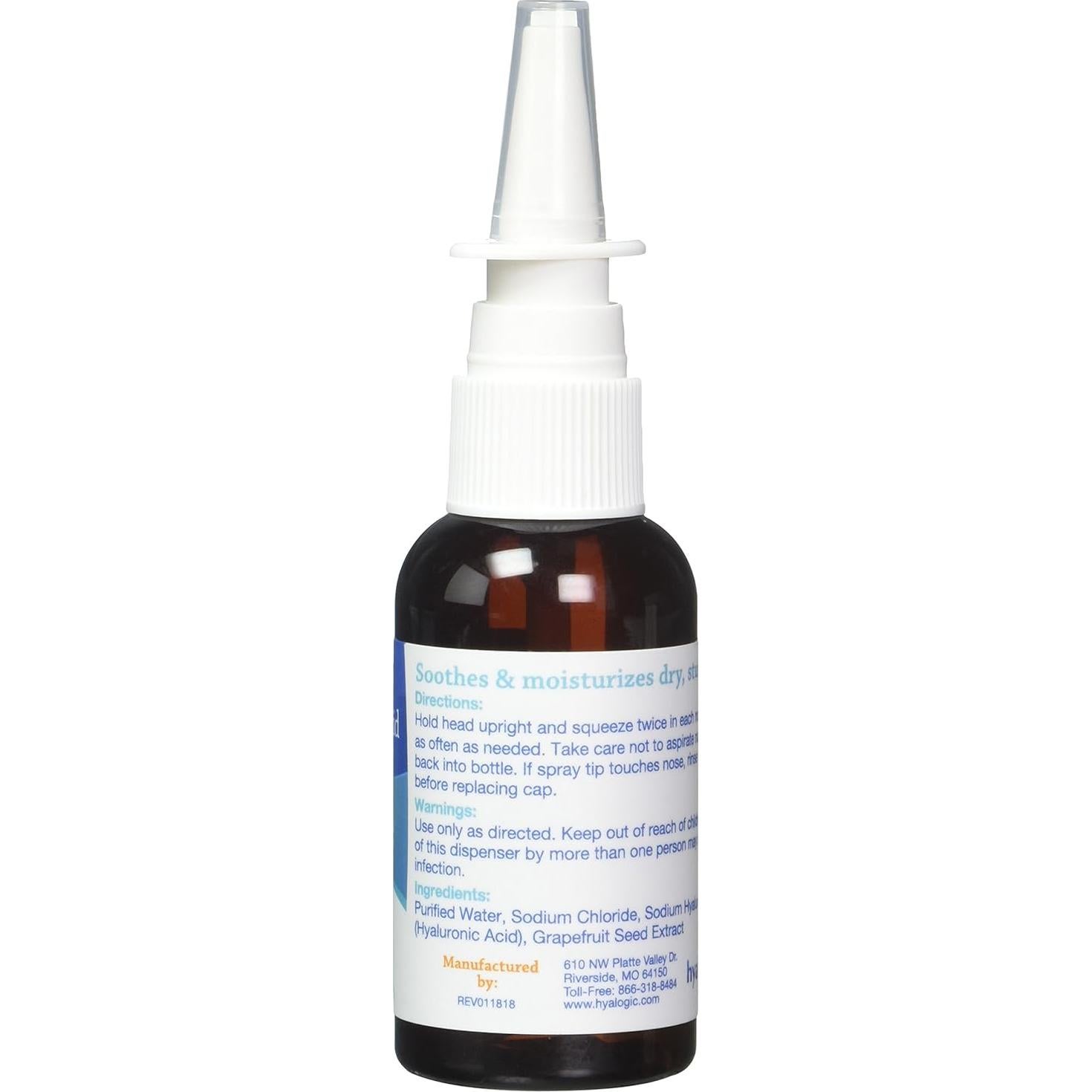 Spray Nasal Hyalogic HylaMist 59ml | Ácido Hialurónico Hidratante