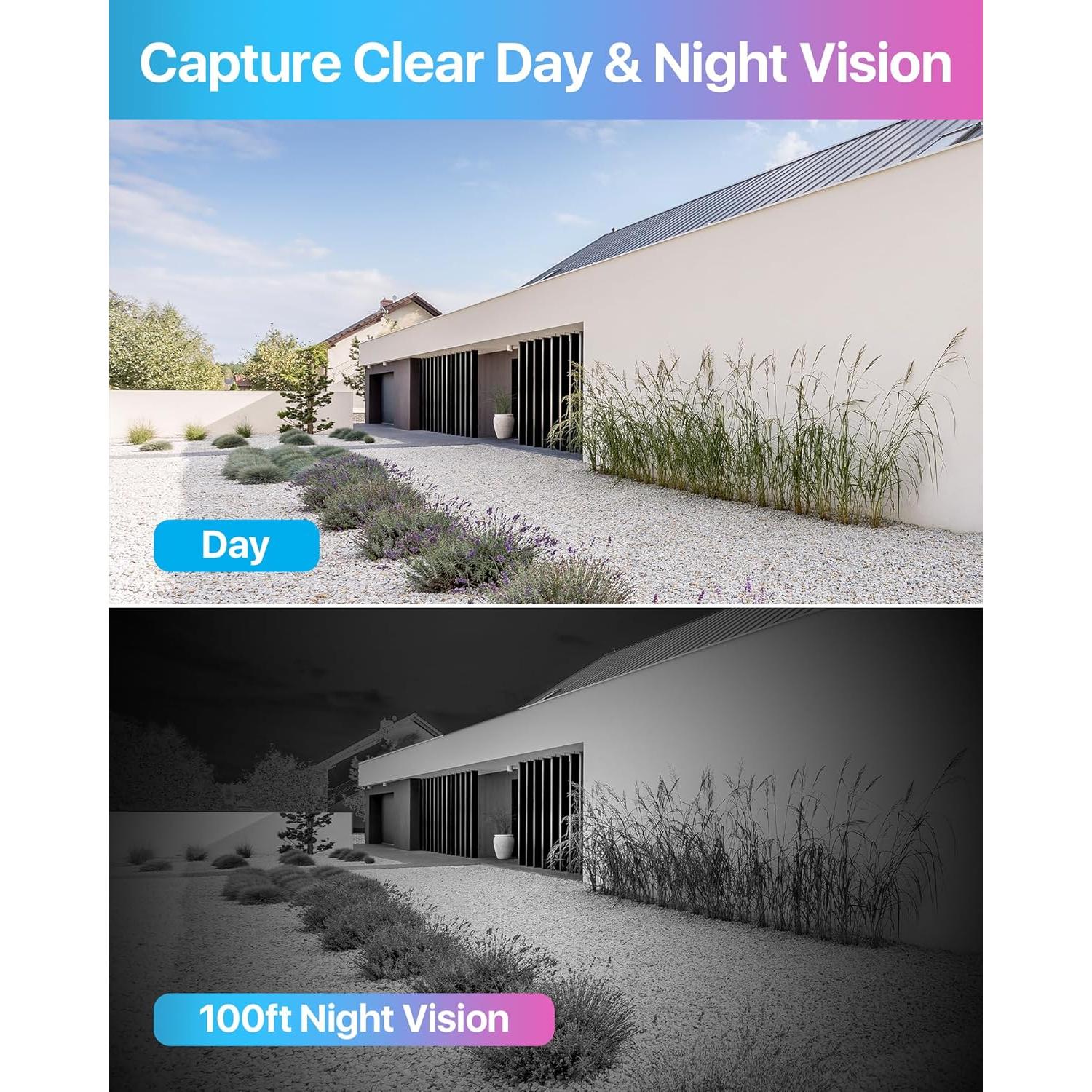 Cámara de Seguridad ZOSI 1080P HD-TVI 4 Pack con Visión Nocturna