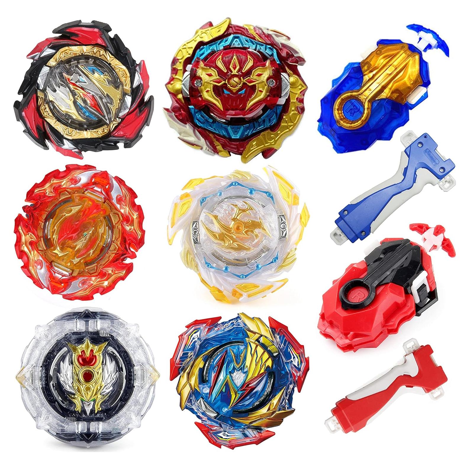 Conjunto de Juguetes Bey Battling Top ASVEXKW 6 Tops 2 Lanzadores