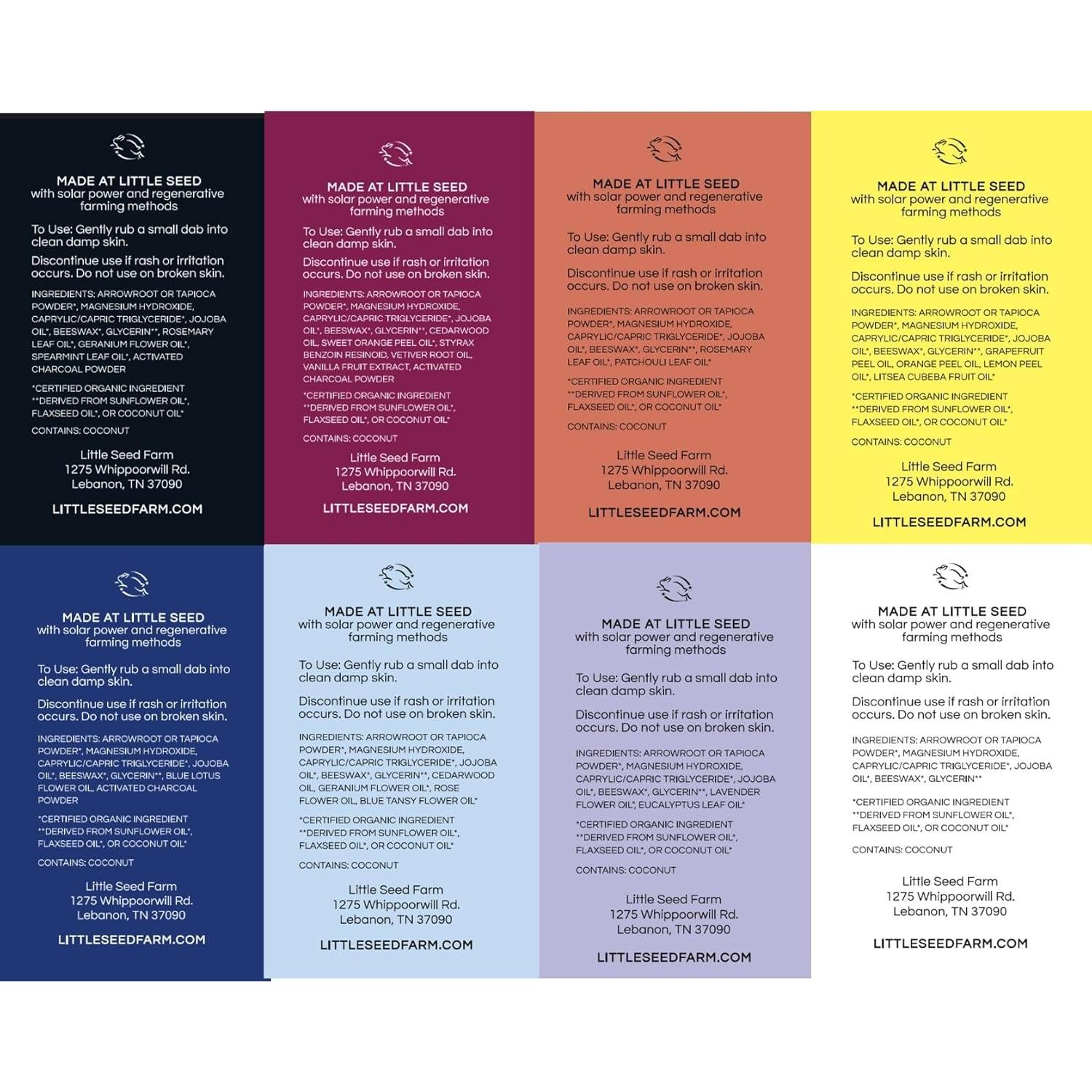 Muestras de Crema Desodorante Little Seed Farm - 8 Aromas