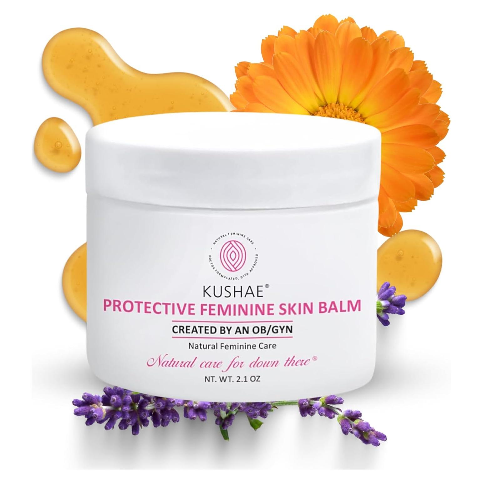 Bálsamo Protector Femenino Kushae 59.5 g - Hidratante Calmante