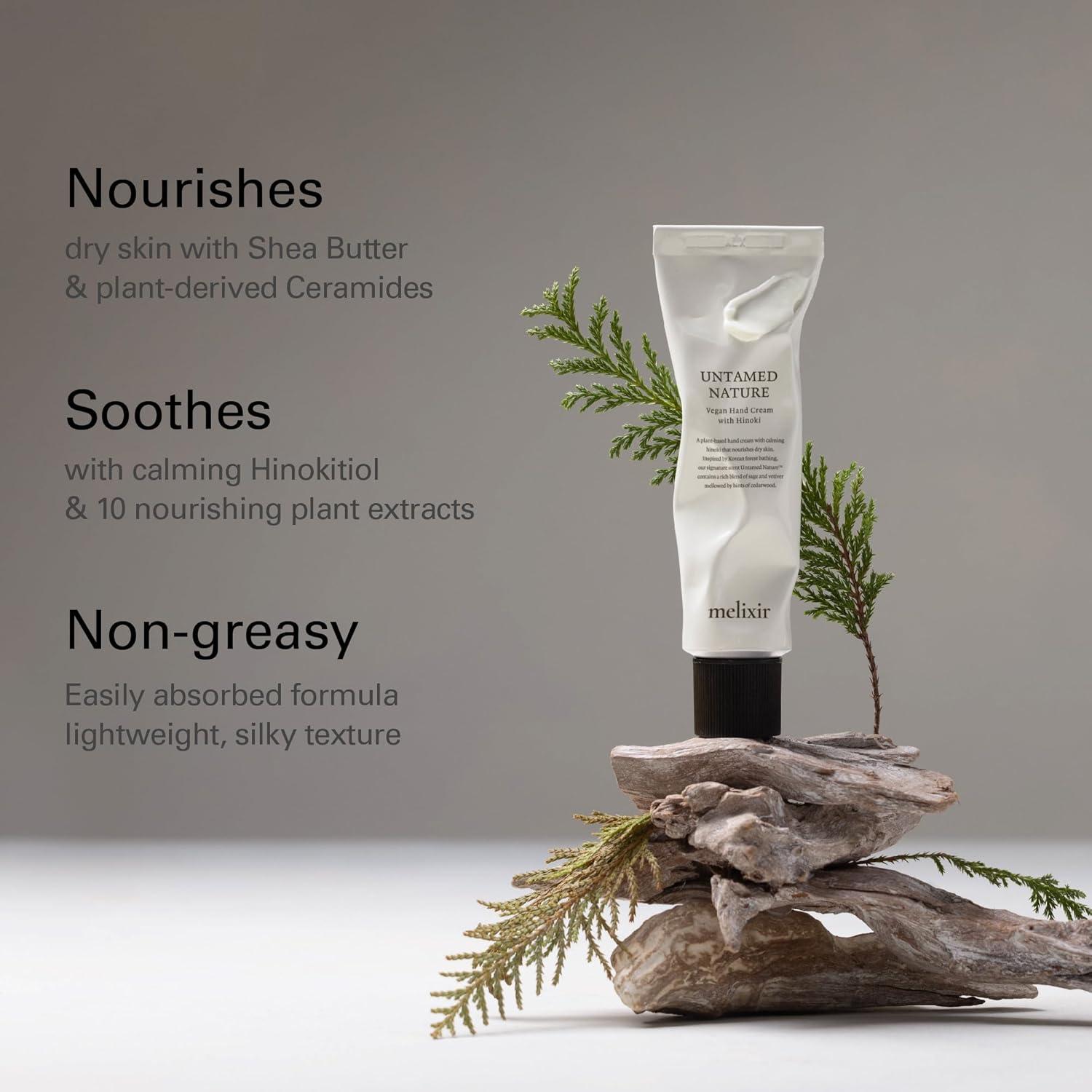 Crema de Manos Vegana Melixir 50ml - Aroma Calmante del Bosque