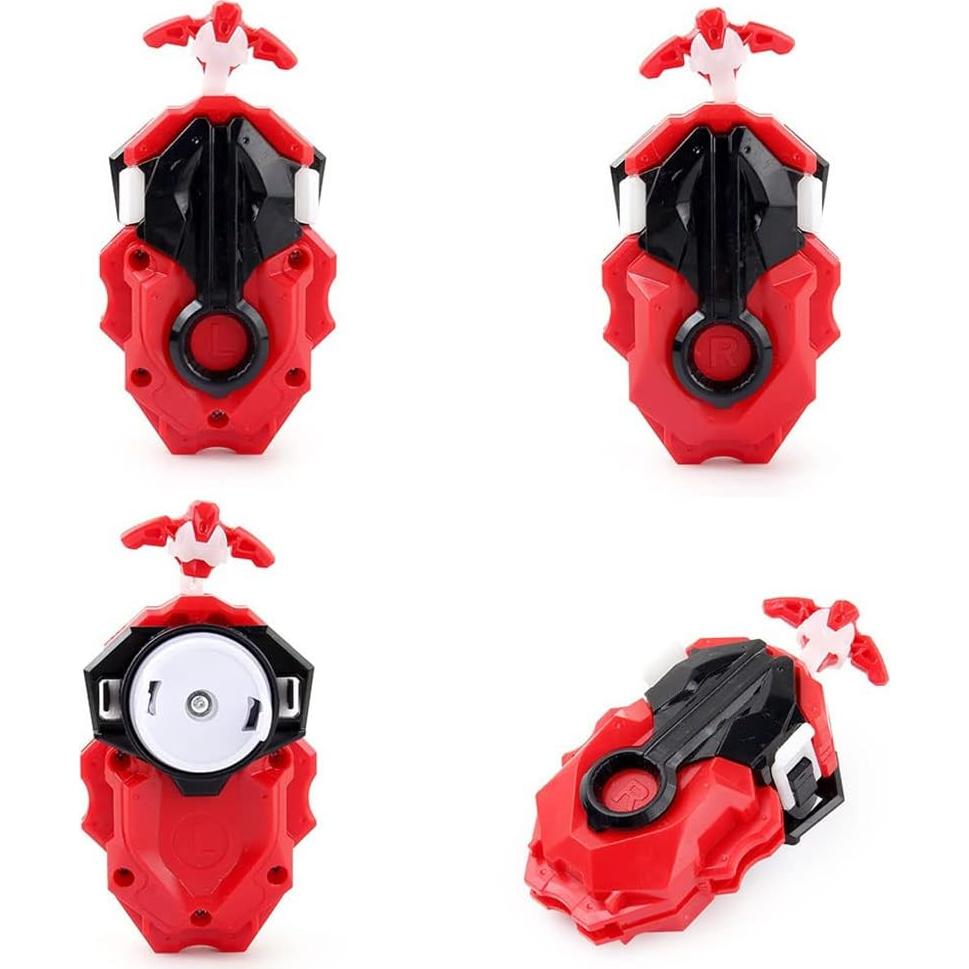 Lanzador Bey Battling B-184 Rojo con agarre y cuerda