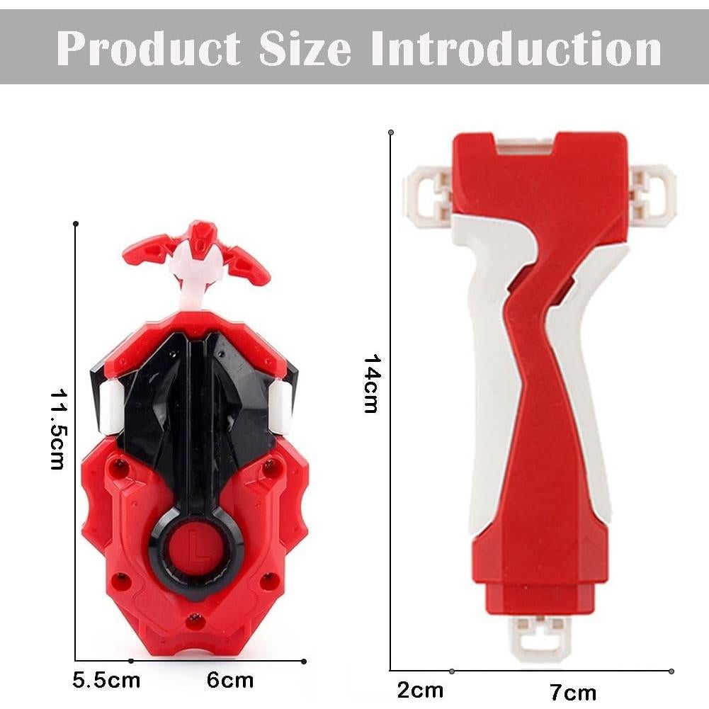 Lanzador Bey Battling B-184 Rojo con agarre y cuerda