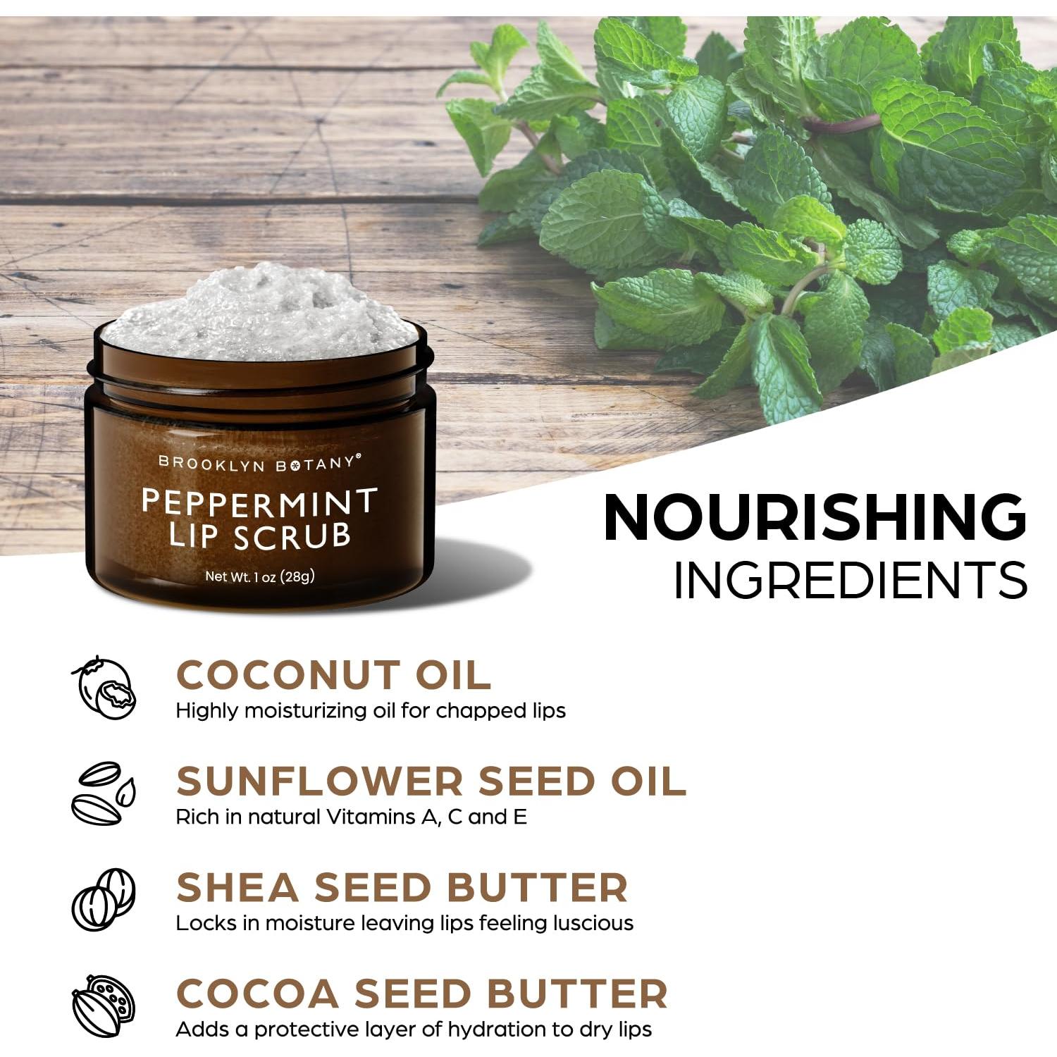 Exfoliante de Labios Brooklyn Botany 28.35 g Menta Hidratante