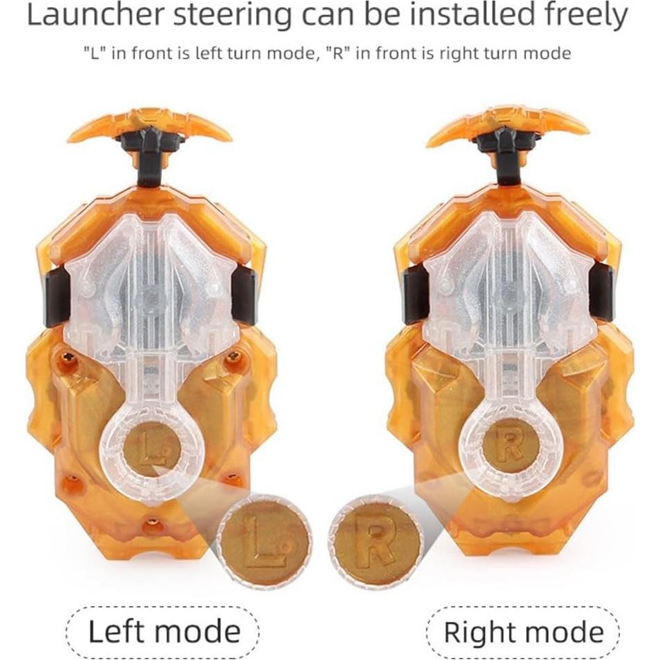 Lanzador Bey Battling DB B-184 Dorado con agarre