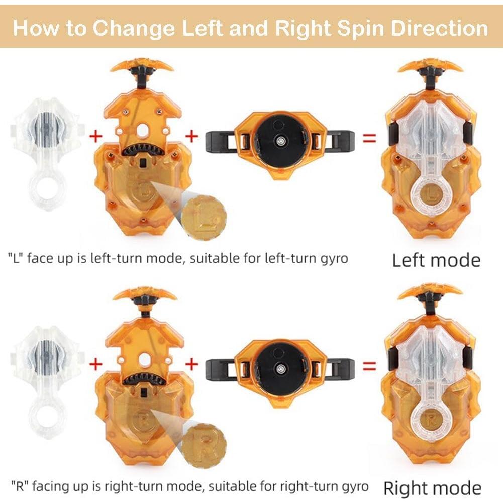 Lanzador Bey Battling DB B-184 Dorado con agarre