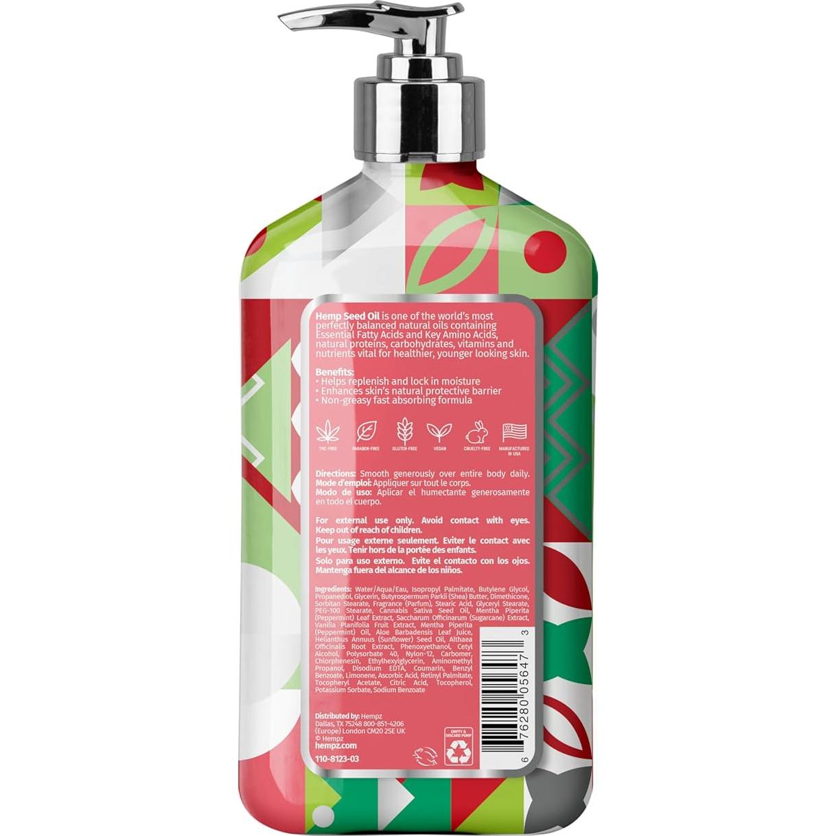 Loción Corporal Hidratante Hempz Azúcar de Menta 500 ml