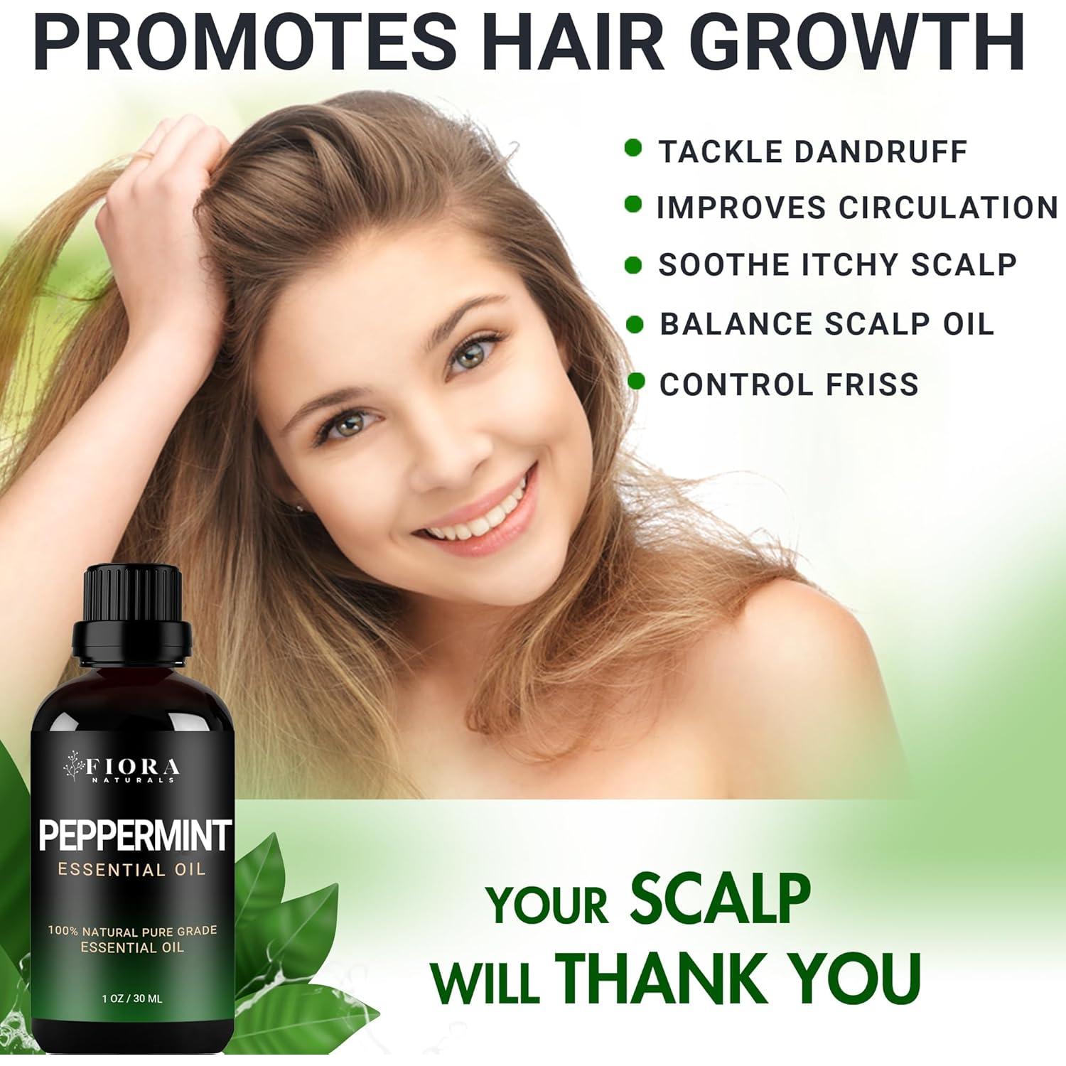 Aceite Esencial de Menta Fiora Naturals 30ml - 100% Puro