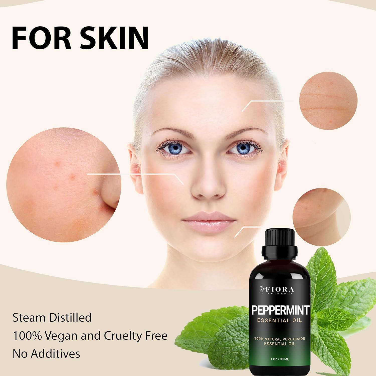 Aceite Esencial de Menta Fiora Naturals 30ml - 100% Puro