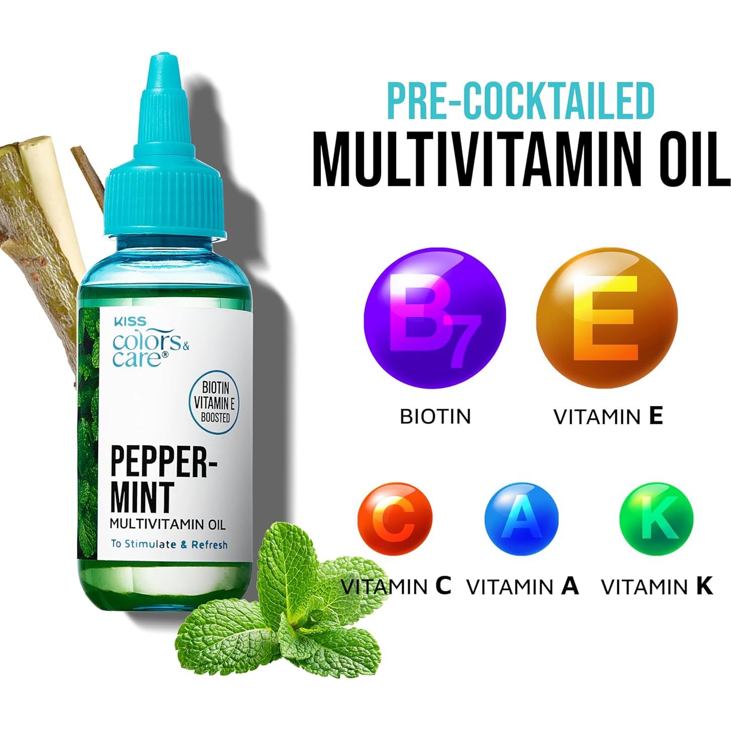 Aceite Multivitamínico KISS Colors & Care Menta 73.93 ml