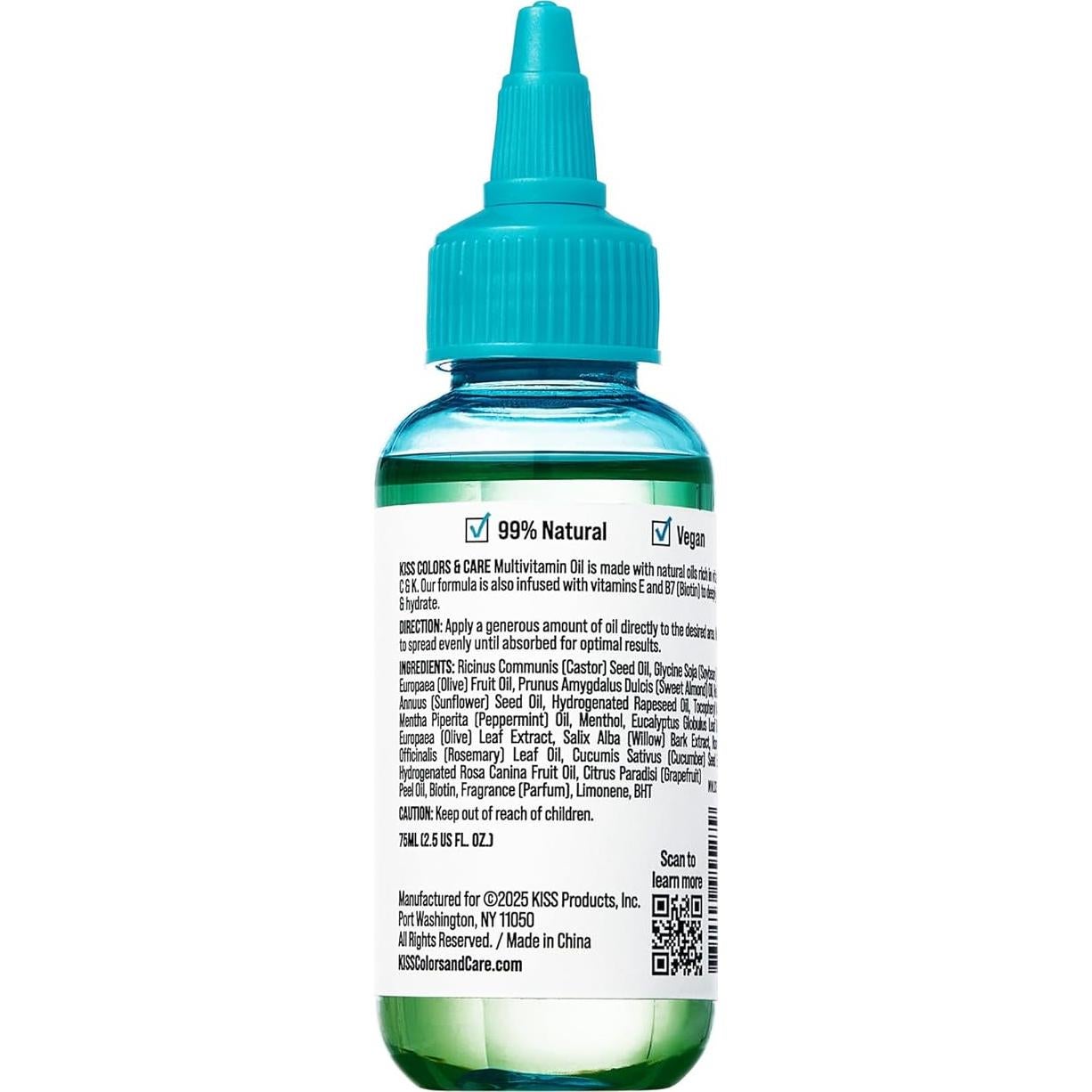 Aceite Multivitamínico KISS Colors & Care Menta 73.93 ml