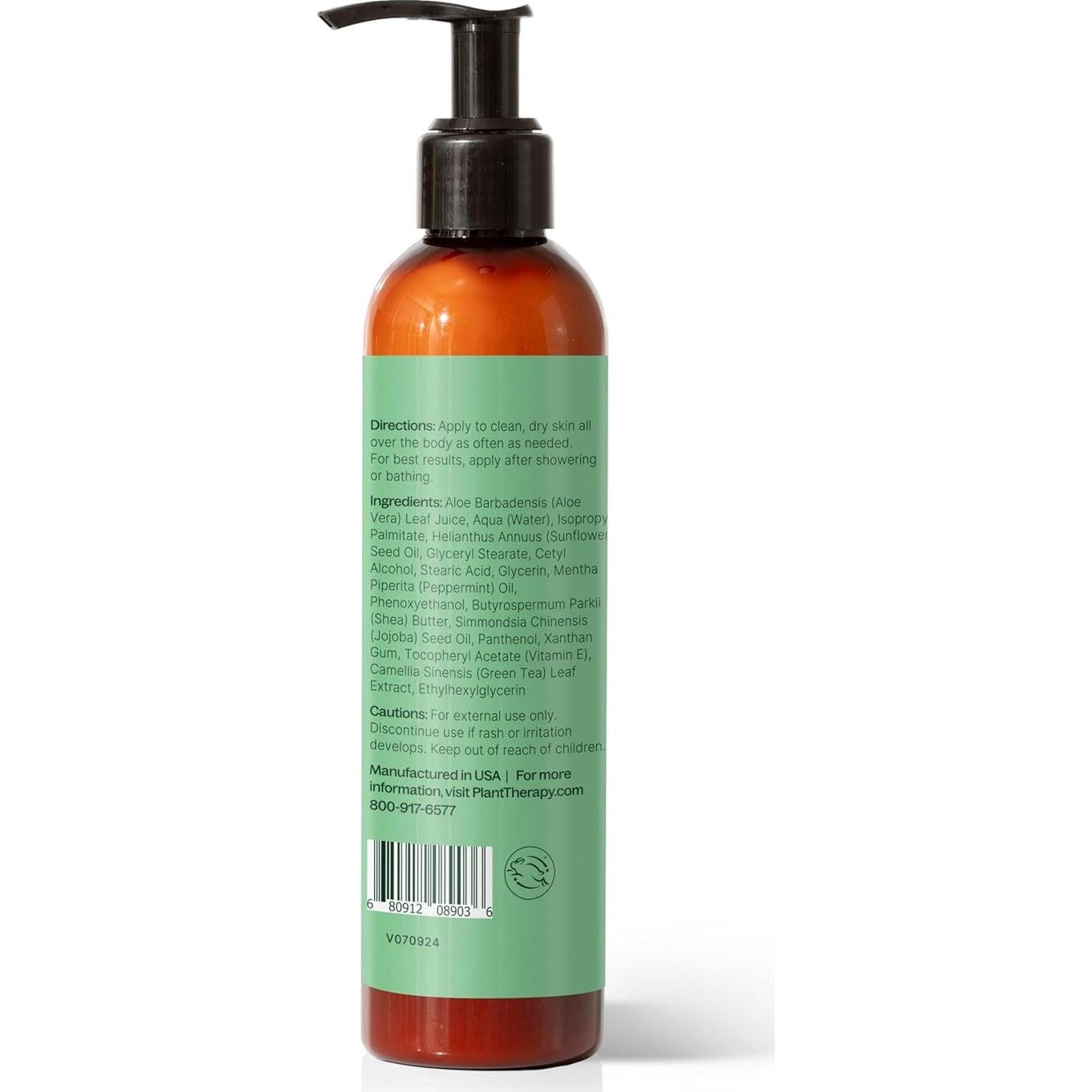 Loción Corporal de Menta Plant Therapy 226.8 g con Aloe