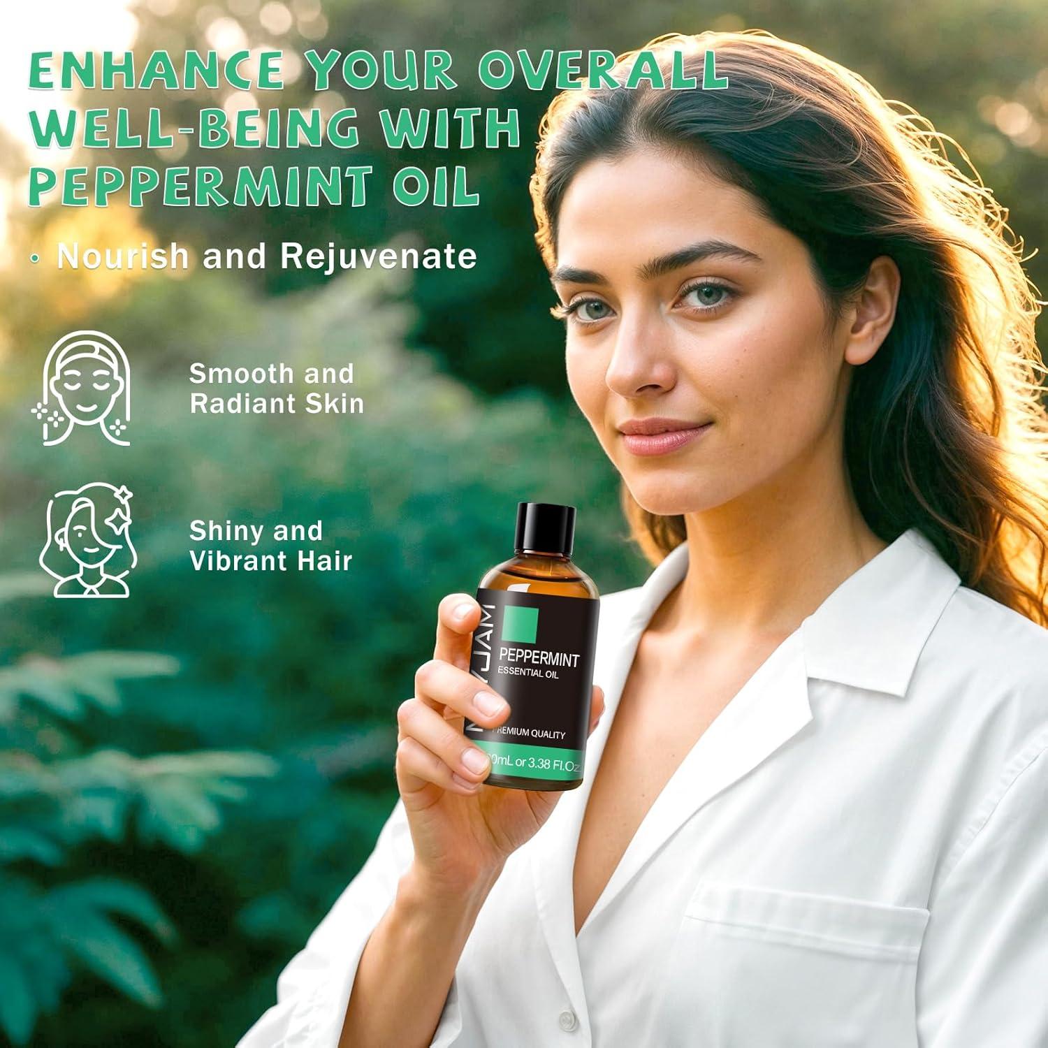 Aceite Esencial de Menta MAYJAM 100ml - Aromaterapia y Cuidado