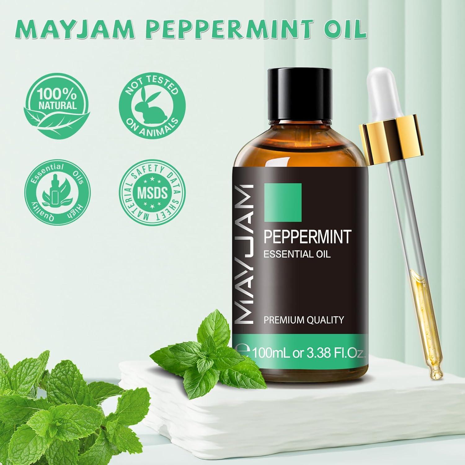 Aceite Esencial de Menta MAYJAM 100ml - Aromaterapia y Cuidado